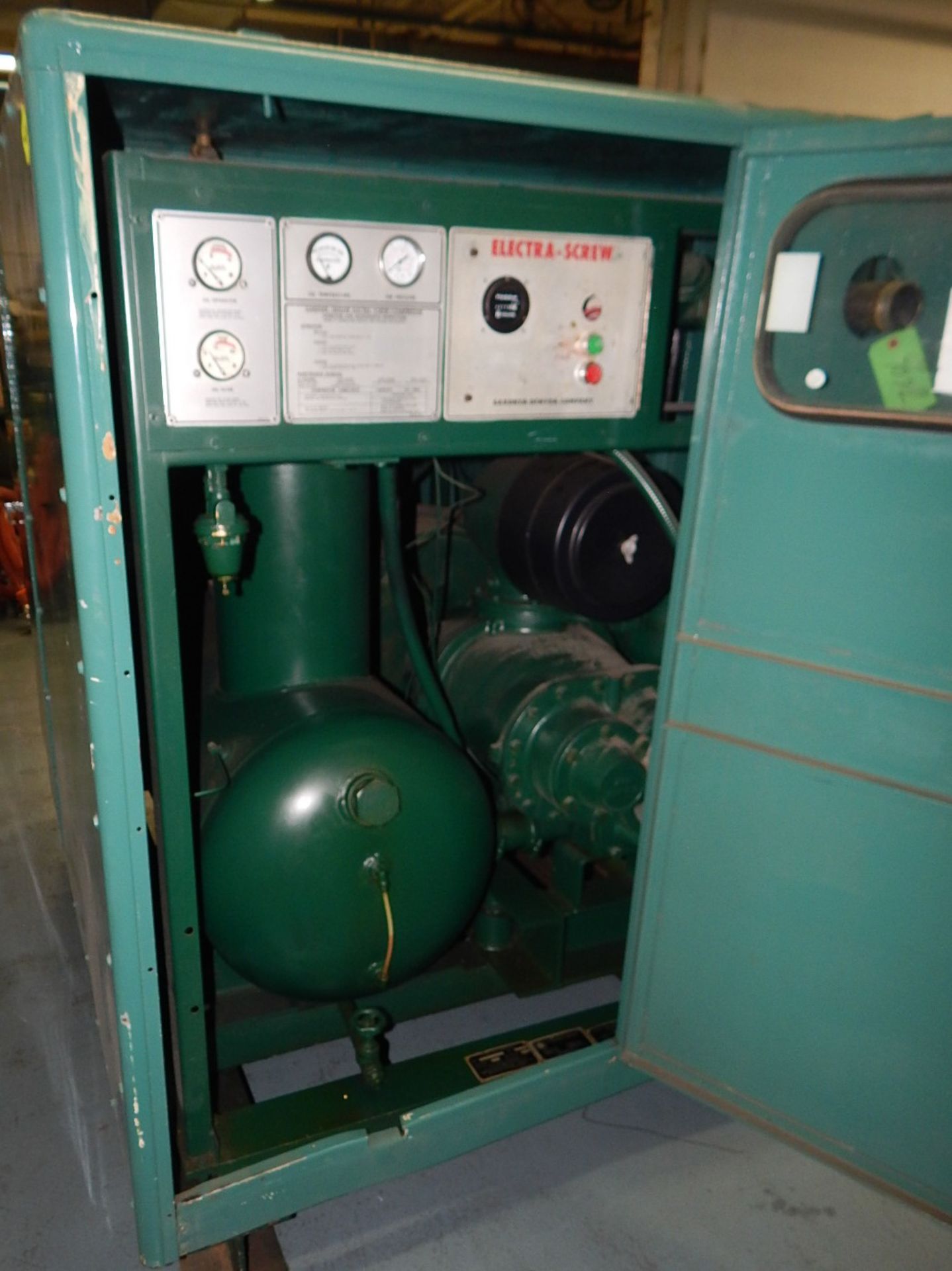 GARDNER DENVER ESMBE ROTARY SCREW AIR COMPRESSOR WITH 100 HP, 125 PSI, S/N: W19603 (CI) [RIGGING FEE - Bild 4 aus 6