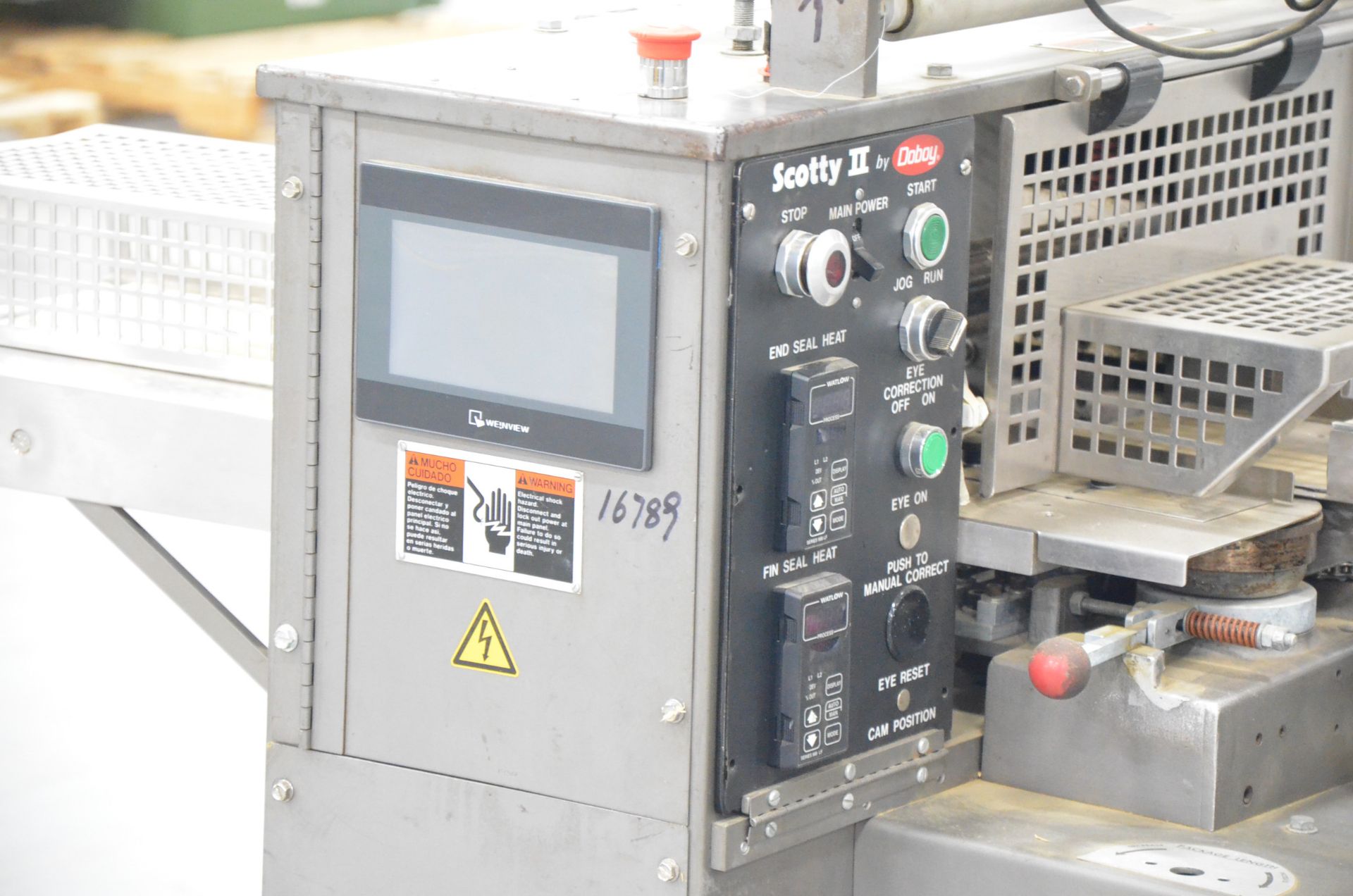 DOBOY SCOTTY II HORIZONTAL FLOW WRAPPER WITH 20-60 PACKAGES PER MINUTE CAPACITY, WEINVIEW RETROFIT - Image 3 of 8