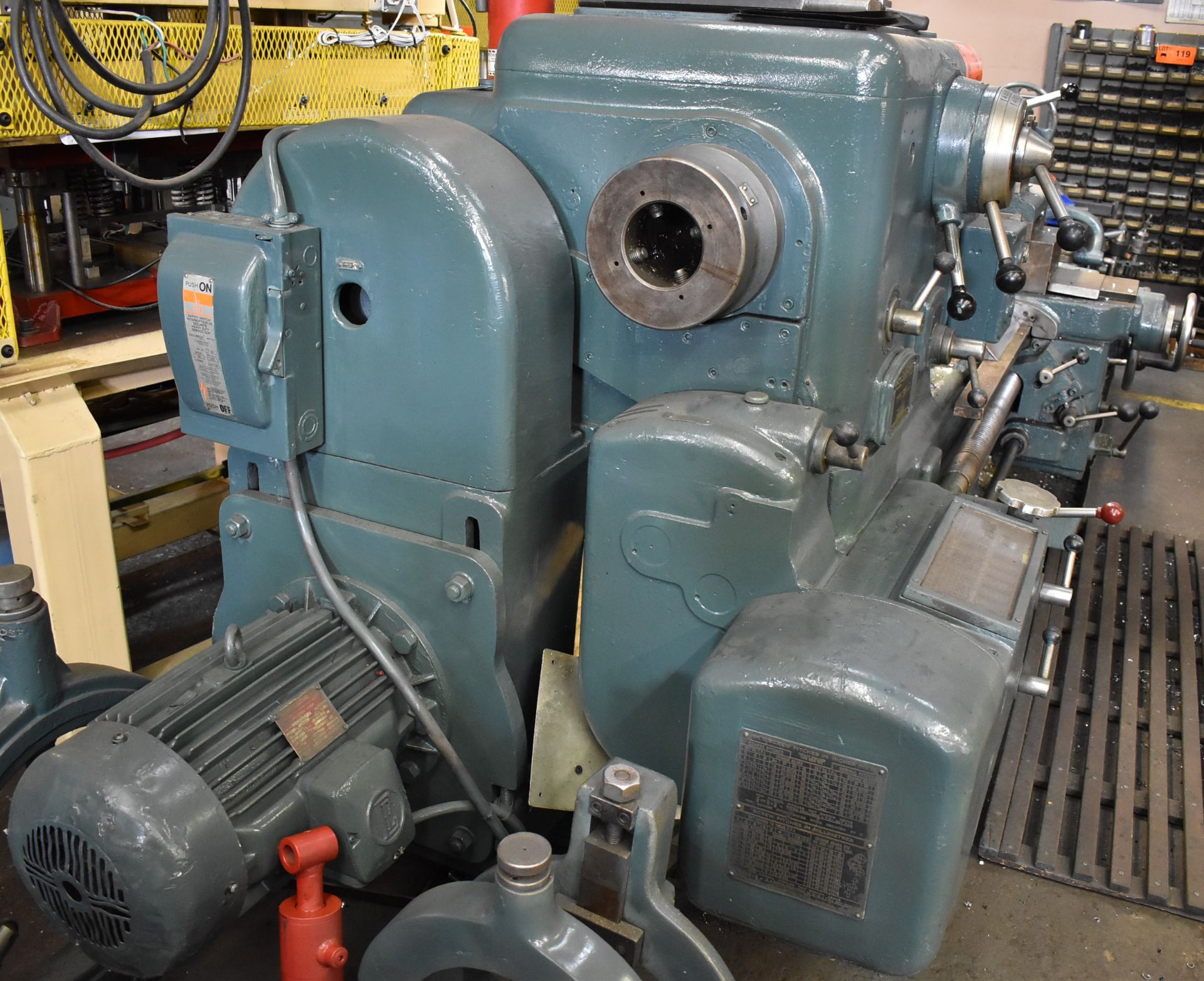 DEAN, SMITH & GRACE TYPE 30LD ENGINE LATHE WITH 30" SWING, 84" BETWEEN CENTERS, 4" SPINDLE BORE, - Image 8 of 10