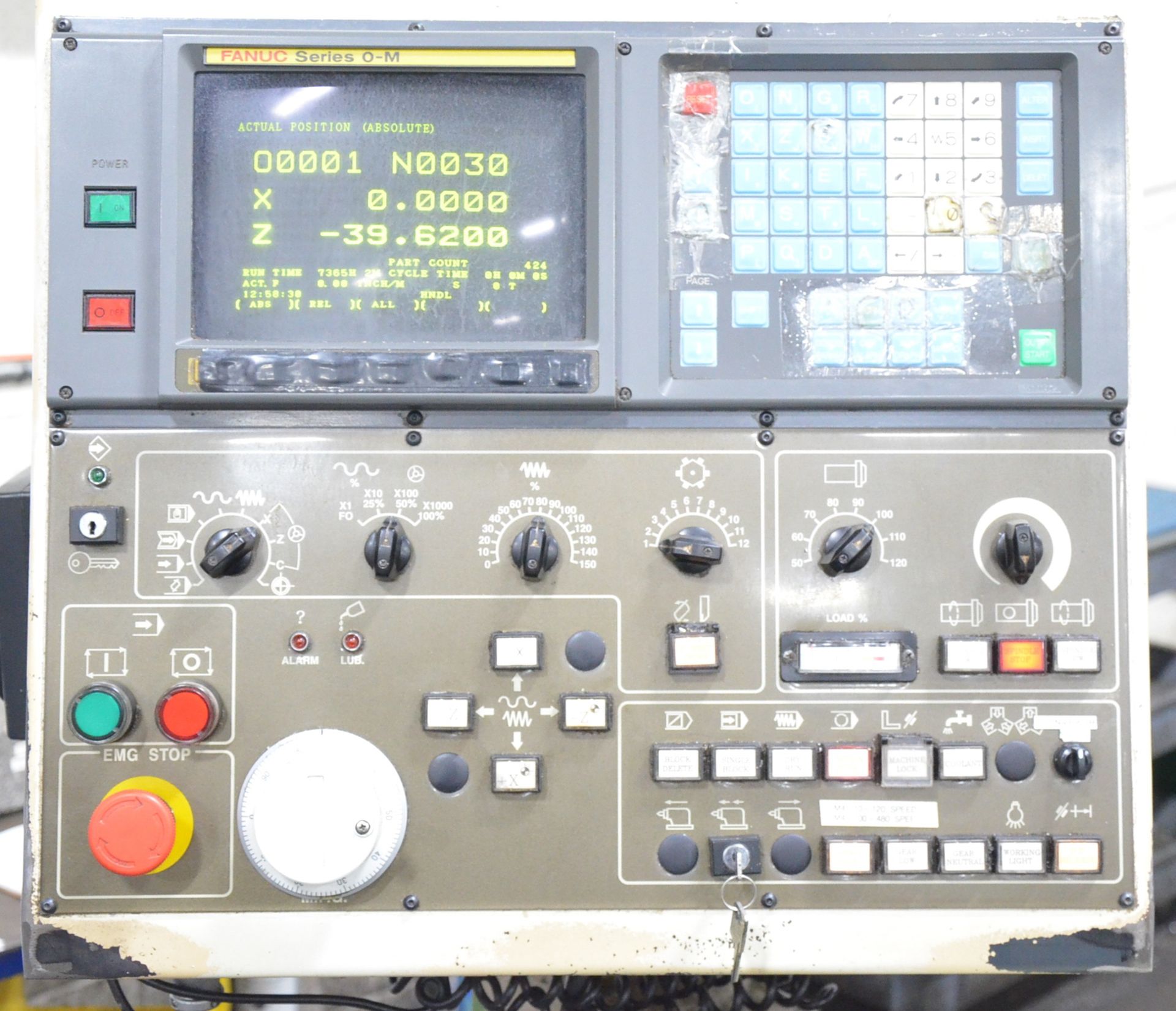 VDF POWER TURN PTI-1-12500 II CNC MODULAR GAP LATHE WITH FANUC SERIES O-M CNC CONTROL, 49” SWING - Image 10 of 12