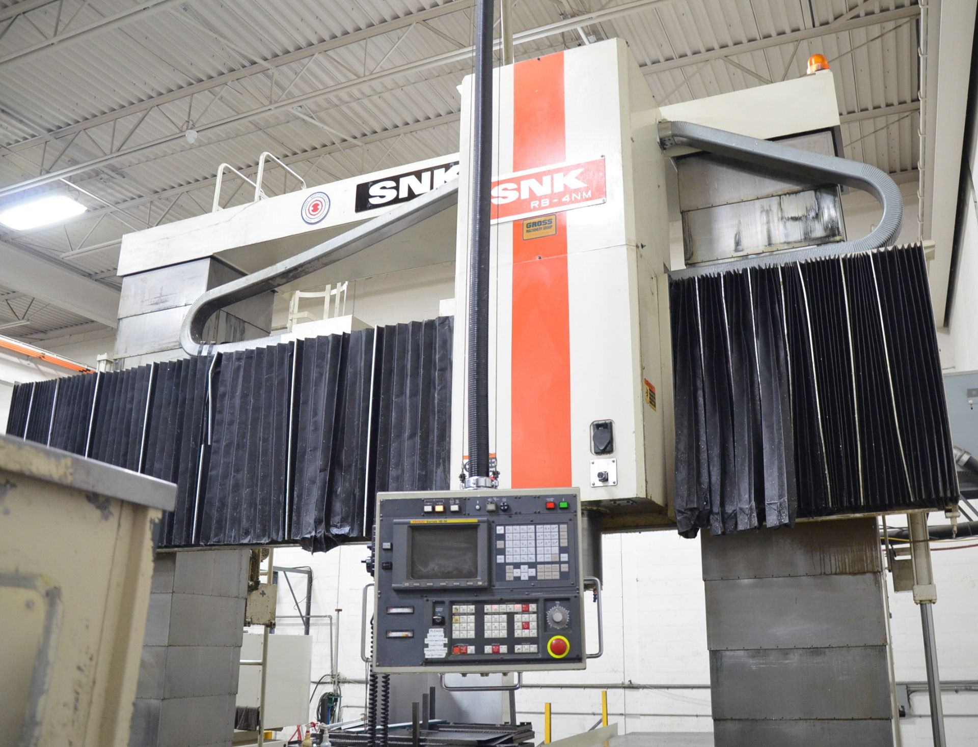 SNK RB-4NM DOUBLE COLUMN CNC VERTICAL MACHINING CENTER WITH FANUC 18-M CNC CONTROL, 236” X 78” - Image 7 of 12