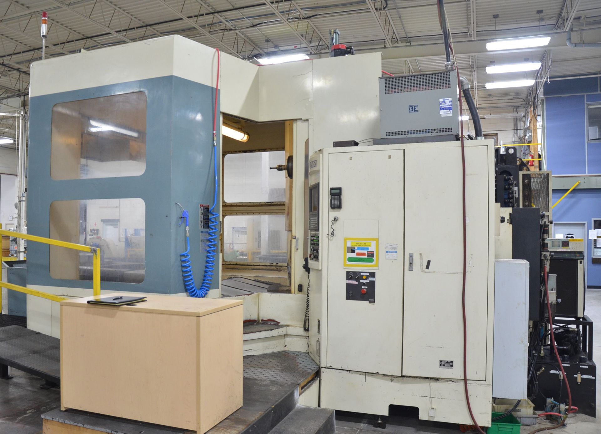 NIIGATA HN80C 4-AXIS CNC TWIN PALLET HORIZONTAL MACHINING CENTER WITH FANUC 15-M CNC CONTROL, (2) - Image 3 of 14