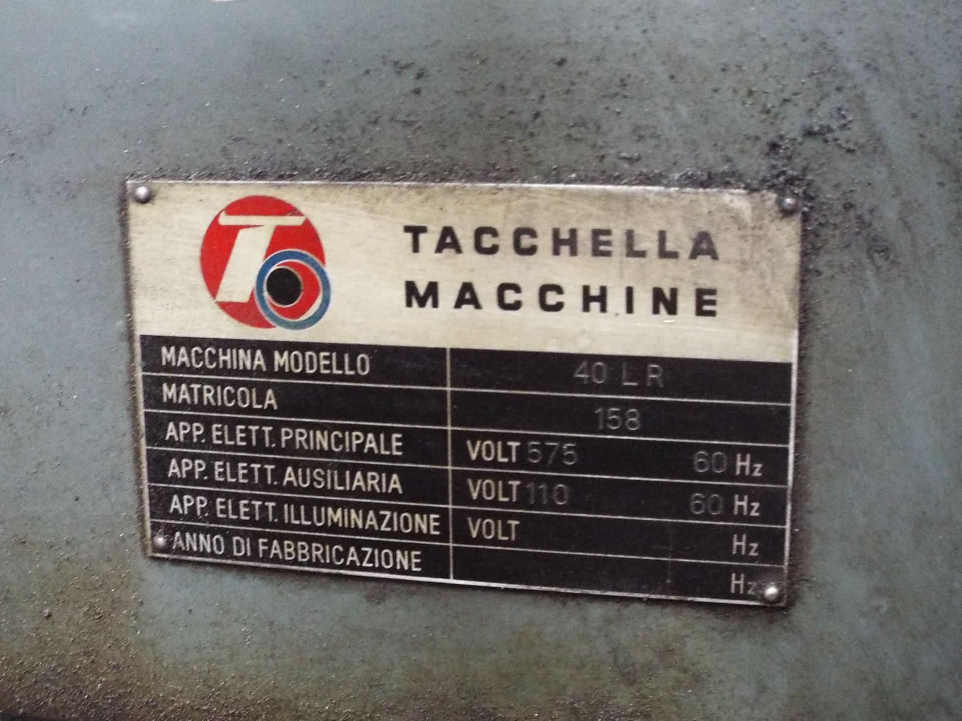 TACCHELLA MACCHINE 40L.R UNIVERSAL TOOL AND CUTTER GRINDER WITH 32"X4.5" TABLE, 8" WHEEL, SPEEDS - Image 4 of 15