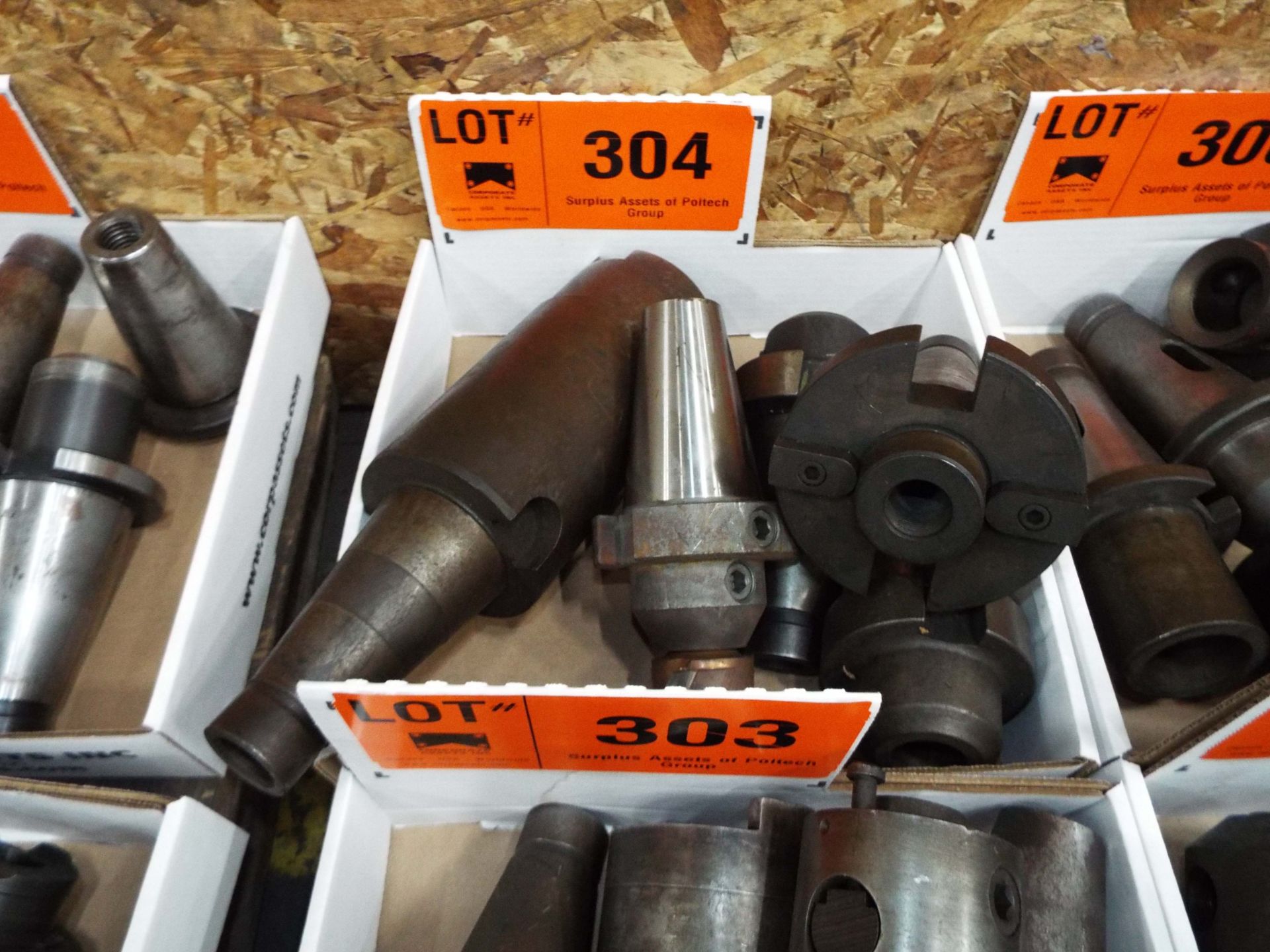 LOT/ (5) 50 TAPER TOOL HOLDERS (LOCATED AT 241 TORYORK DRIVE, NORTH YORK, ON)
