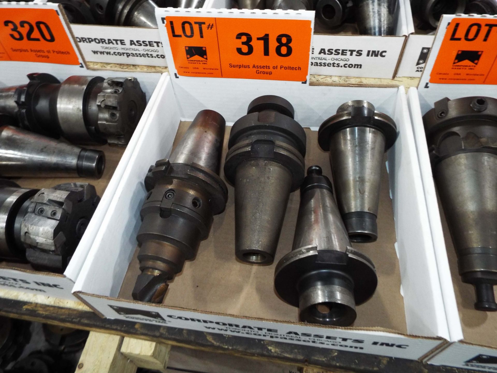LOT/ (4) CAT 50 TOOL HOLDERS (LOCATED AT 241 TORYORK DRIVE, NORTH YORK, ON)