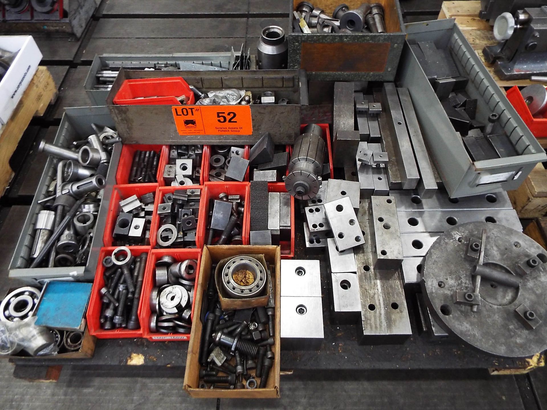 LOT/ CLAMPING, SET UP BLOCKS, TOOL COLLETS, SPARE PARTS (LOCATED AT 460 SIGNET DR, NORTH YORK, ON)