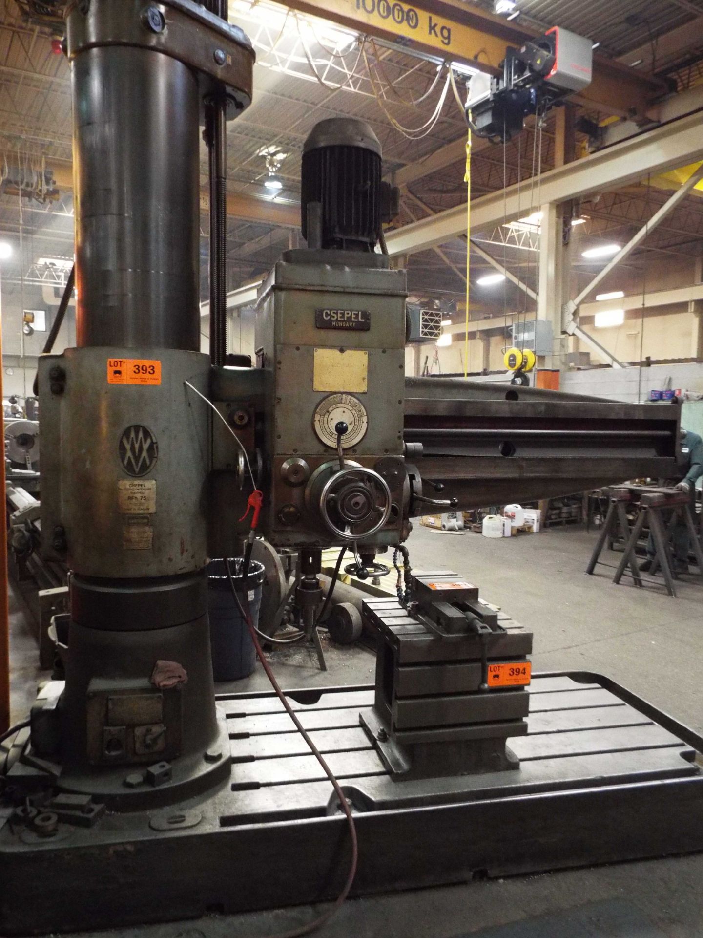 CSEPEL RFH75/1750 5' RADIAL ARM DRILL WITH SPEEDS TO 1900 RPM, S/N: 72087 (CI) (LOCATED AT 215