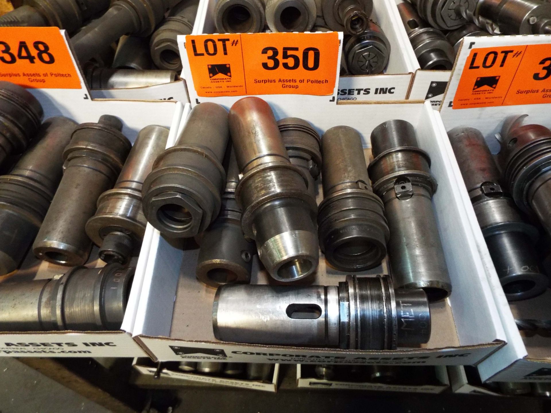 LOT/ (7) CNC TOOL HOLDERS (LOCATED AT 215 DRUMLIN CIRCLE, CONCORD, ON)