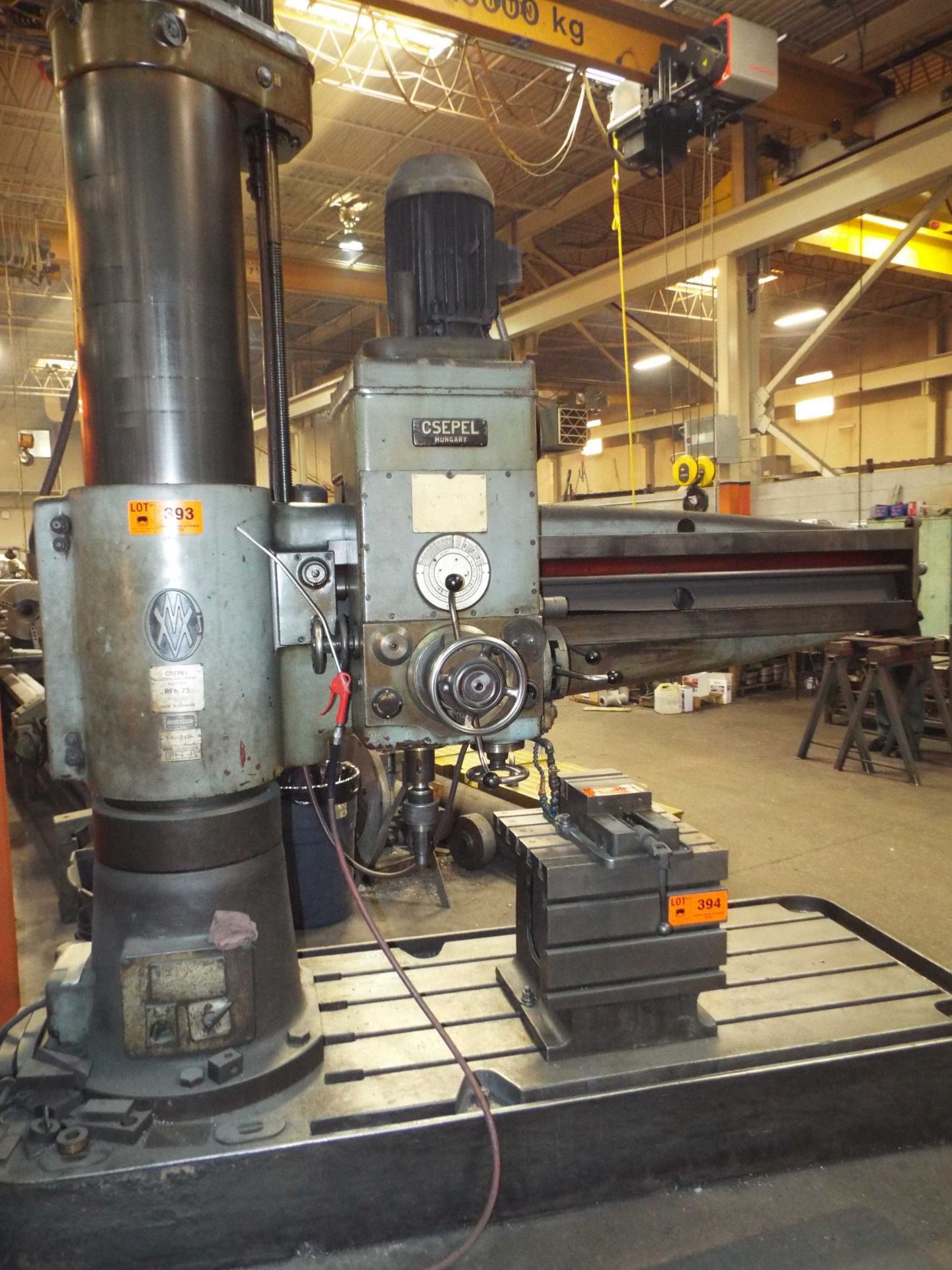 CSEPEL RFH75/1750 5' RADIAL ARM DRILL WITH SPEEDS TO 1900 RPM, S/N: 72087 (CI) (LOCATED AT 215 - Image 2 of 5