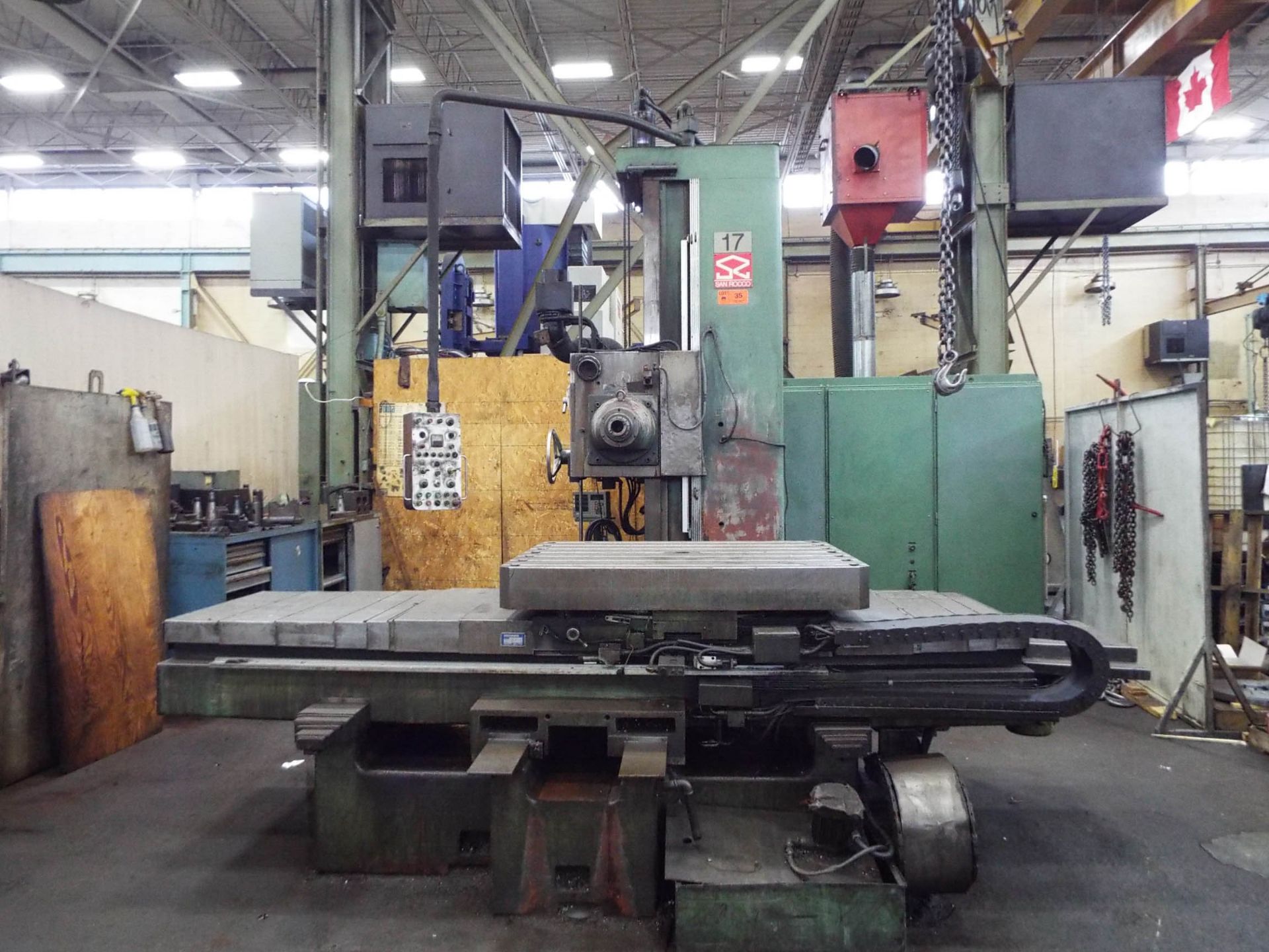 SAN ROCCO FUTURA 10 TABLE-TYPE HORIZONTAL BORING MILL WITH 4" SPINDLE, 51"X43" ROTARY TABLE, 48" - Image 4 of 16