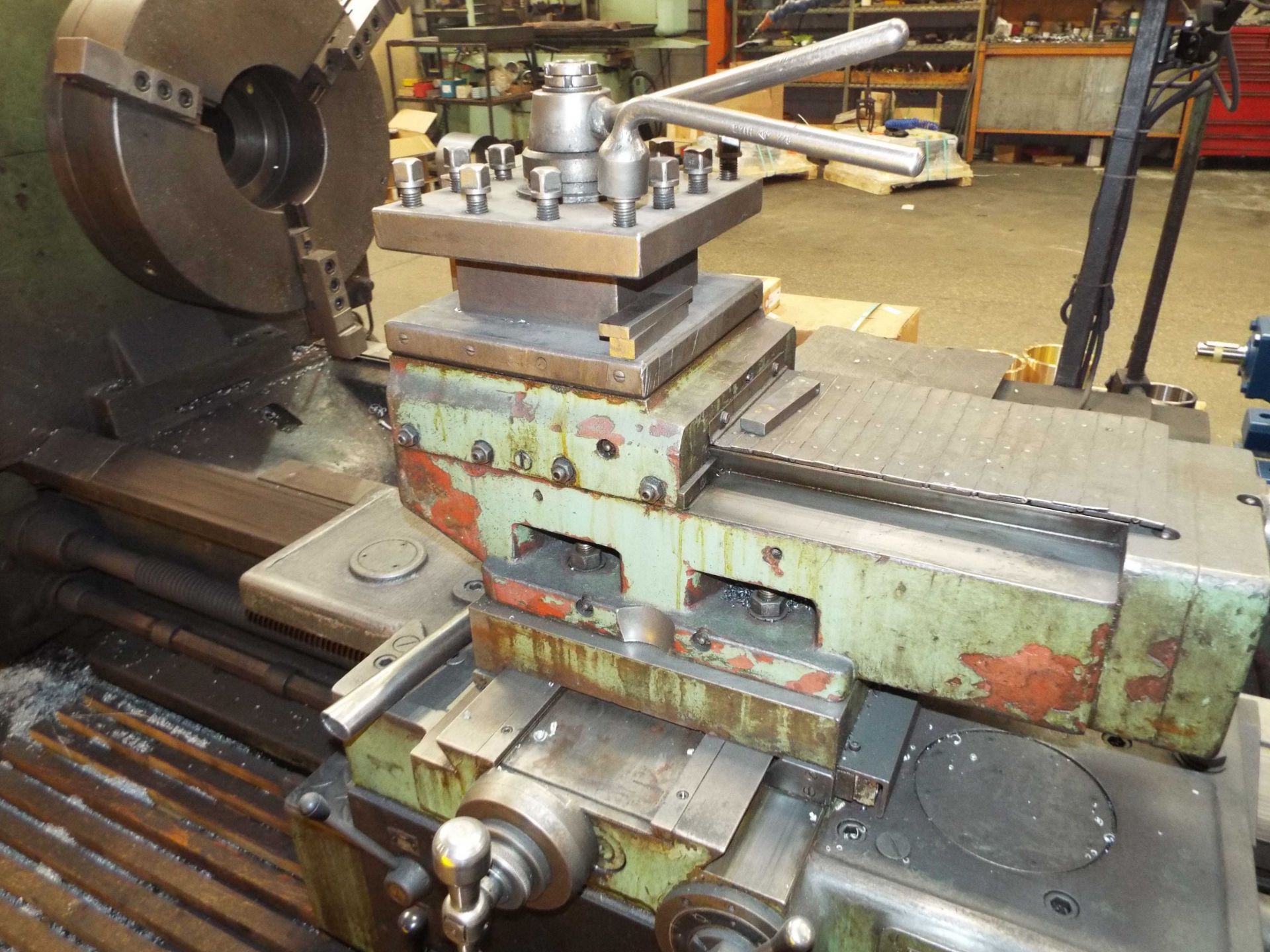 TOS CELAKOVICE SU100 LATHE WITH 48" SWING OVER BED, 204" DISTANCE BETWEEN CENTERS, 4" SPINDLE - Image 7 of 8