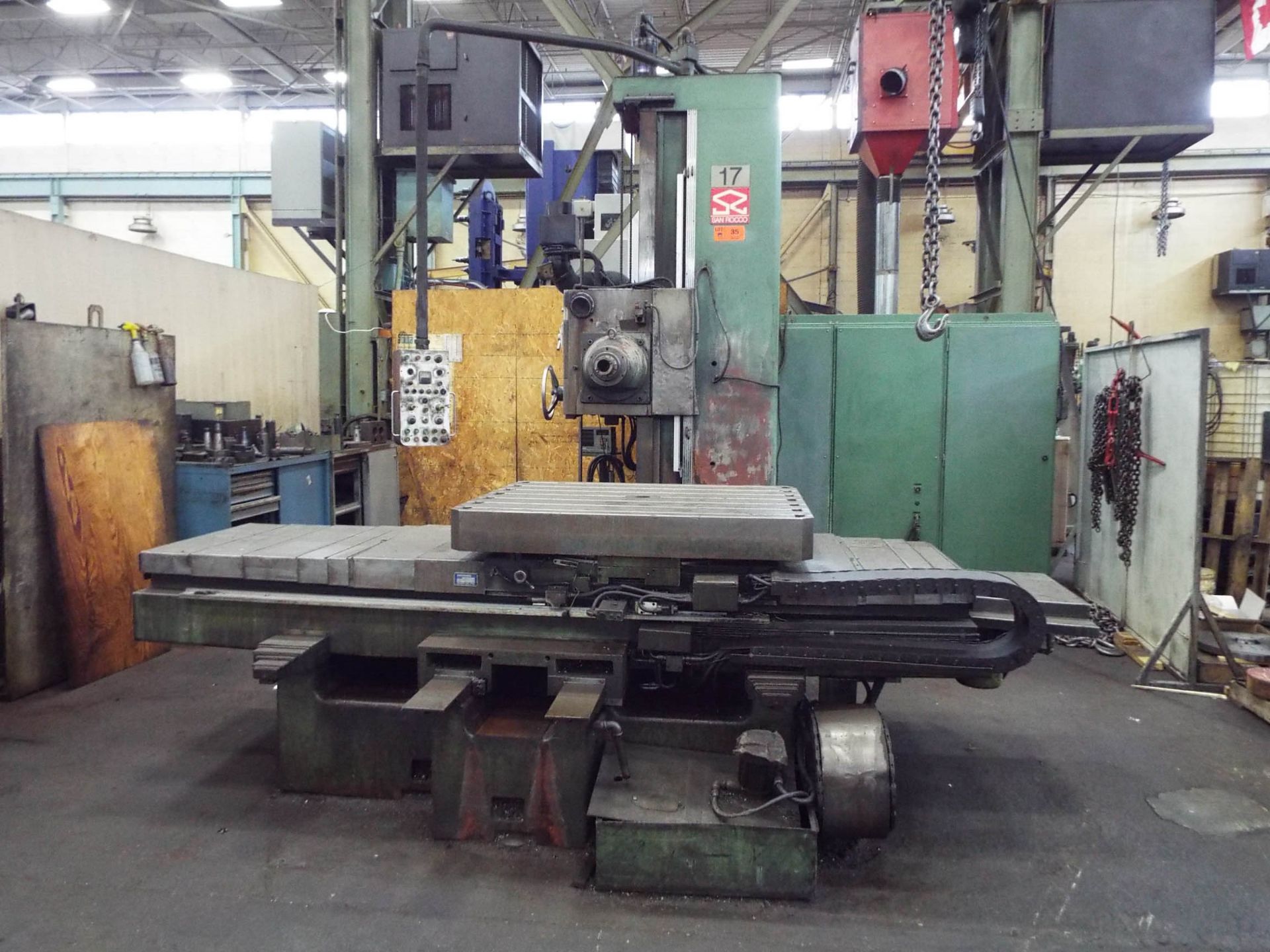 SAN ROCCO FUTURA 10 TABLE-TYPE HORIZONTAL BORING MILL WITH 4" SPINDLE, 51"X43" ROTARY TABLE, 48"