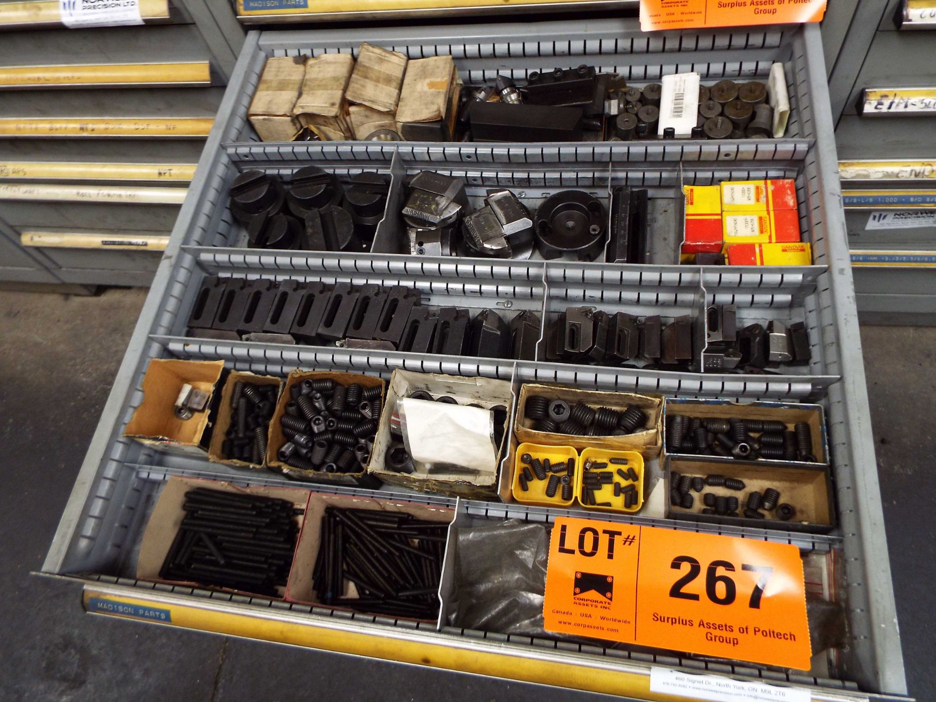 LOT/ HSS & CARBIDE INSERT HOLDERS WITH HARDWARE (LOCATED AT 460 SIGNET DR, NORTH YORK, ON)
