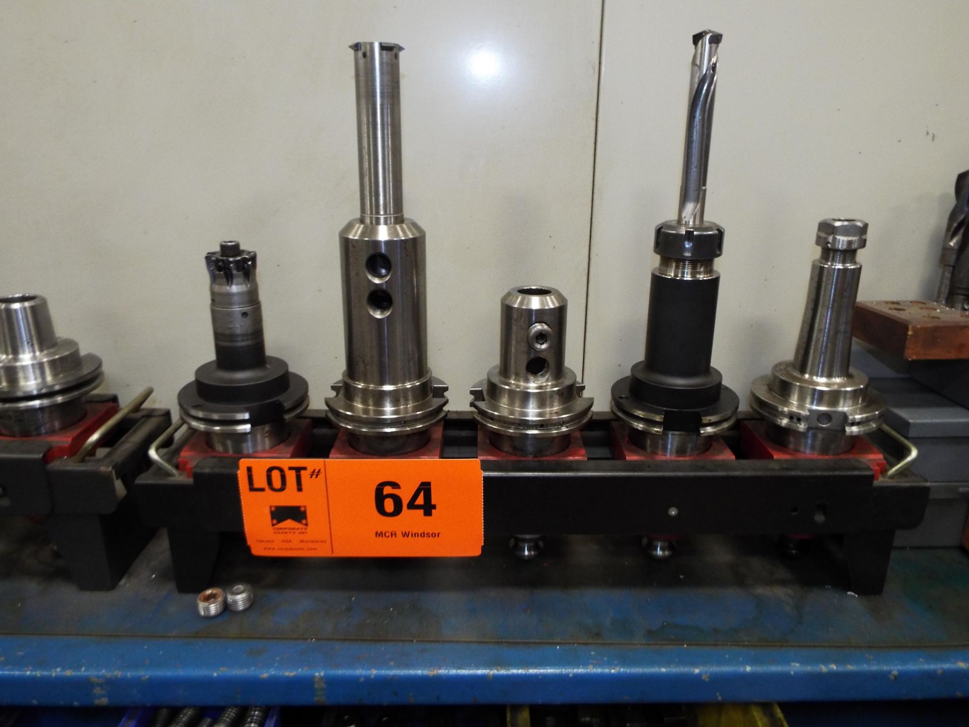 LOT/ (5) CAT 50 TAPER TOOL HOLDERS