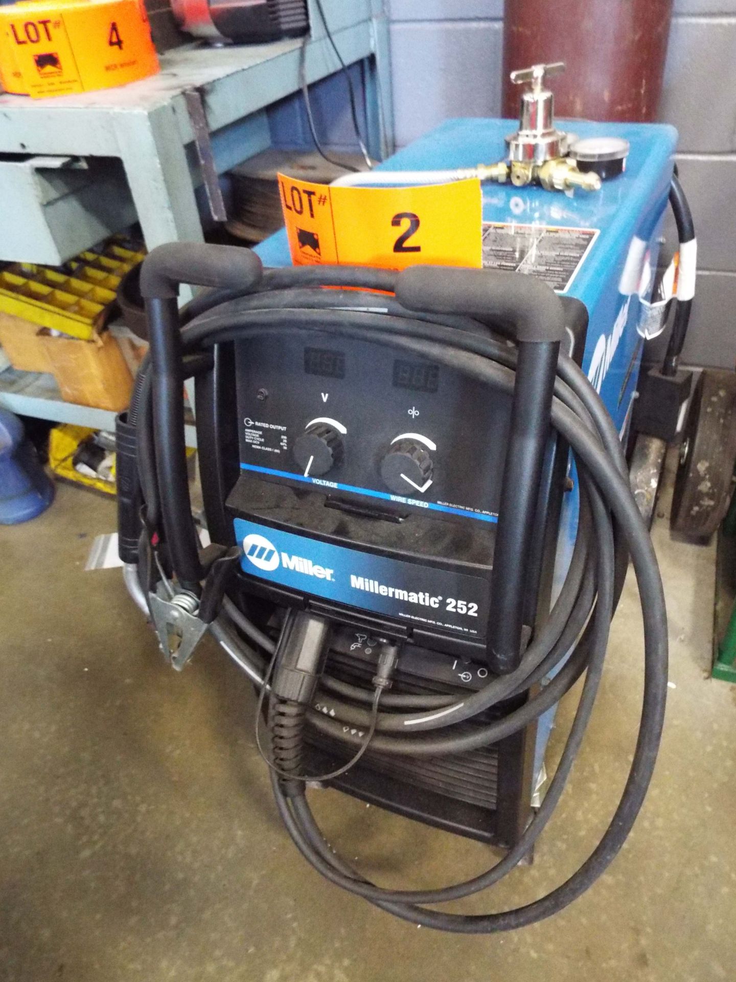 MILLER MILLERMATIC 252 PORTABLE DIGITAL MIG WELDER WITH CABLES AND GUN, 230-460-575V/1PH/60HZ, S/N - Image 2 of 5