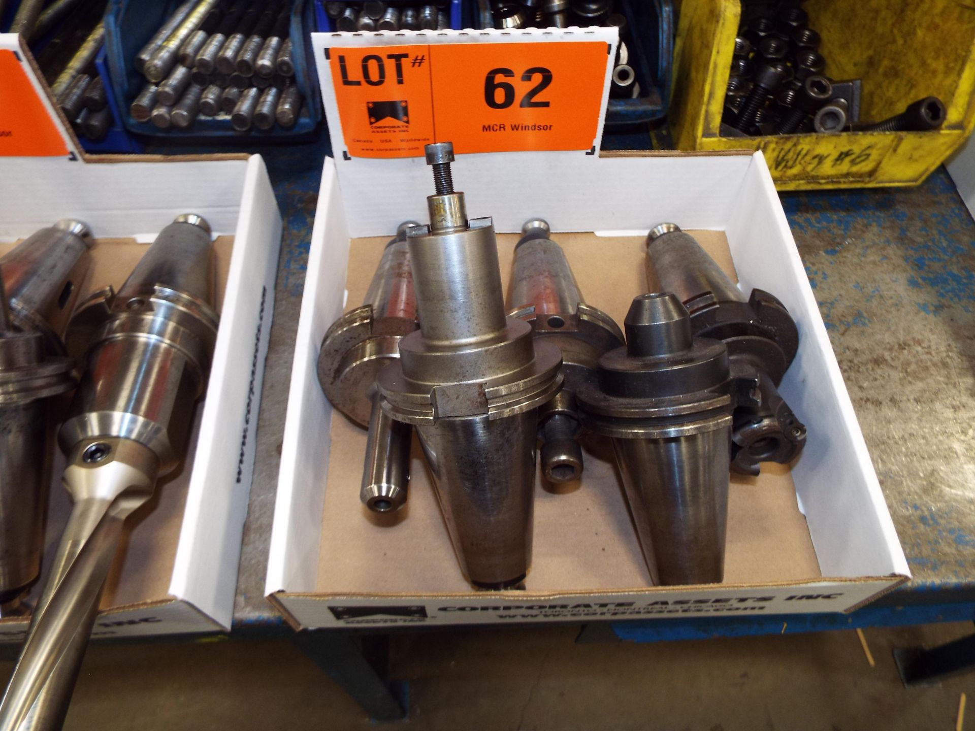 LOT/ (5) CAT 50 TAPER TOOL HOLDERS