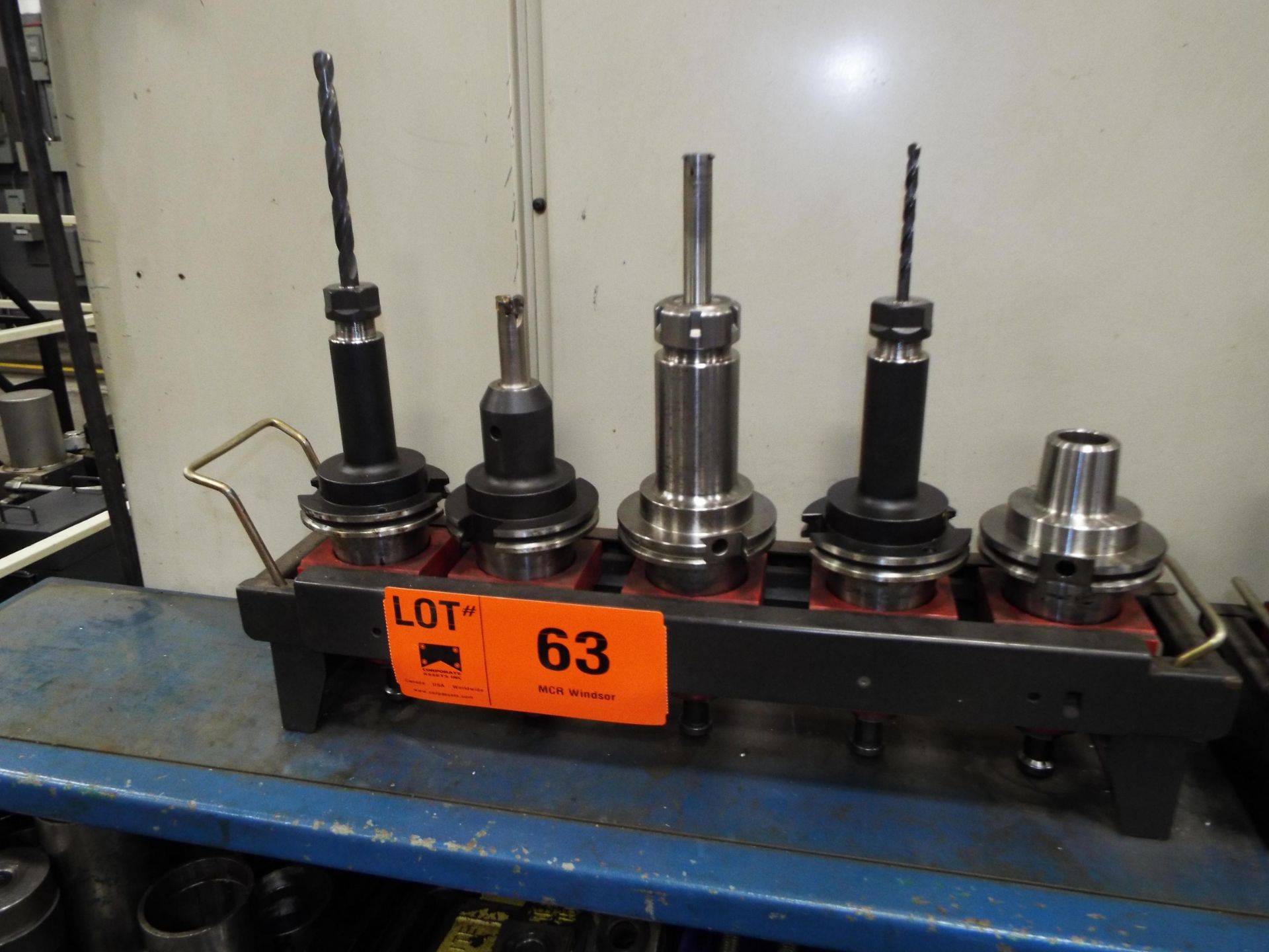 LOT/ (5) CAT 50 TAPER TOOL HOLDERS