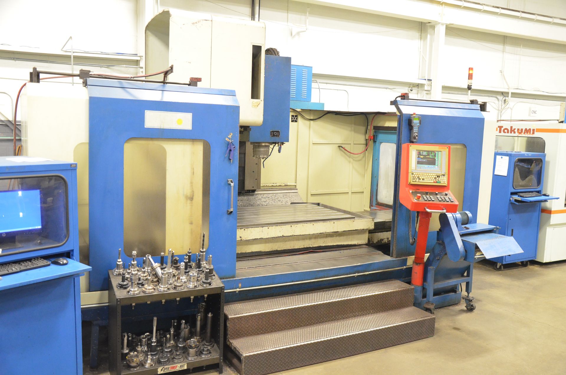 EUMACH (2000) MC-2150P CNC VERTICAL MACHINING CENTER WITH SELCA CNC CONTROL, 86" X 43" TABLE,