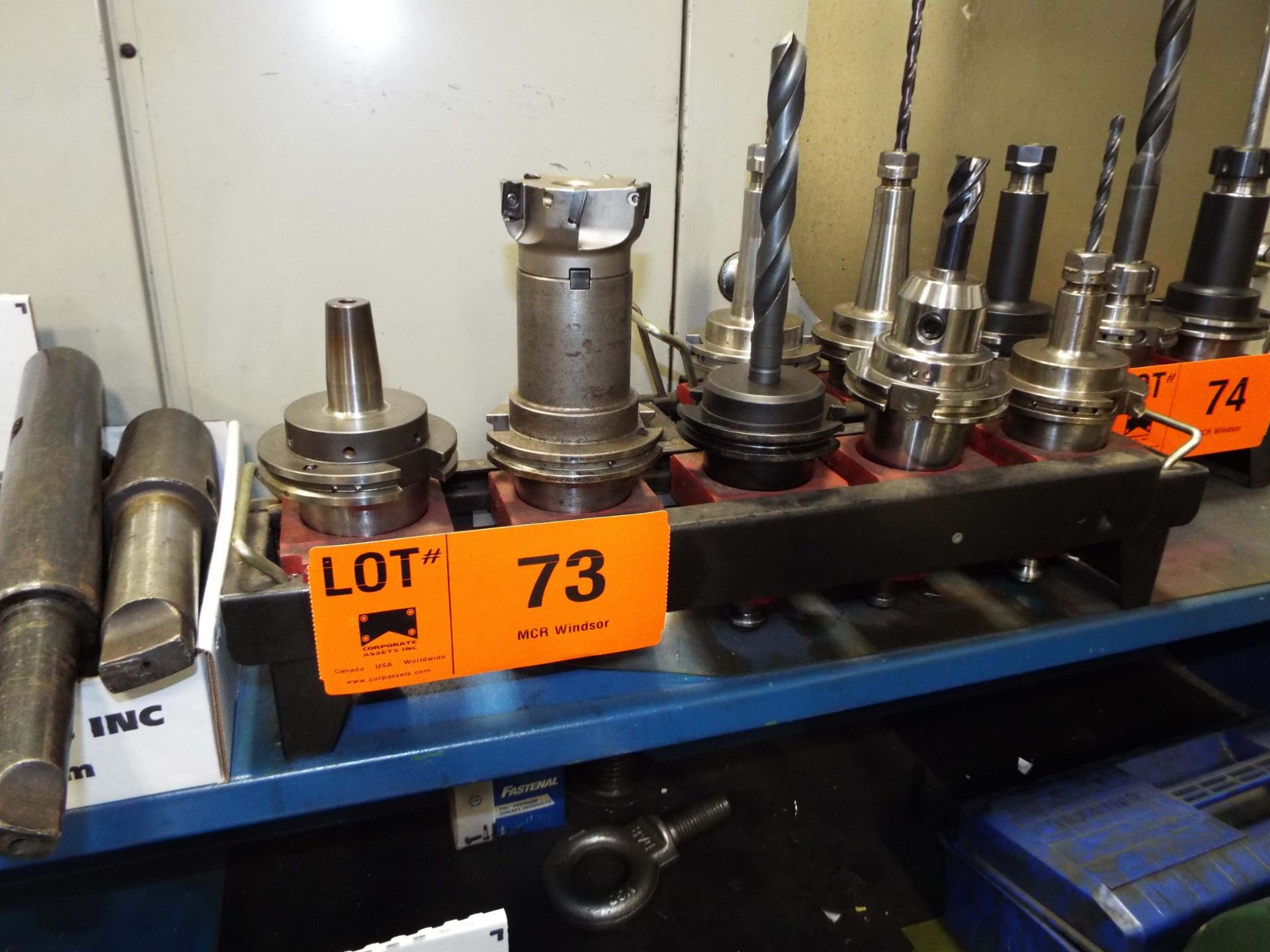 LOT/ (5) CAT 50 TAPER TOOL HOLDERS