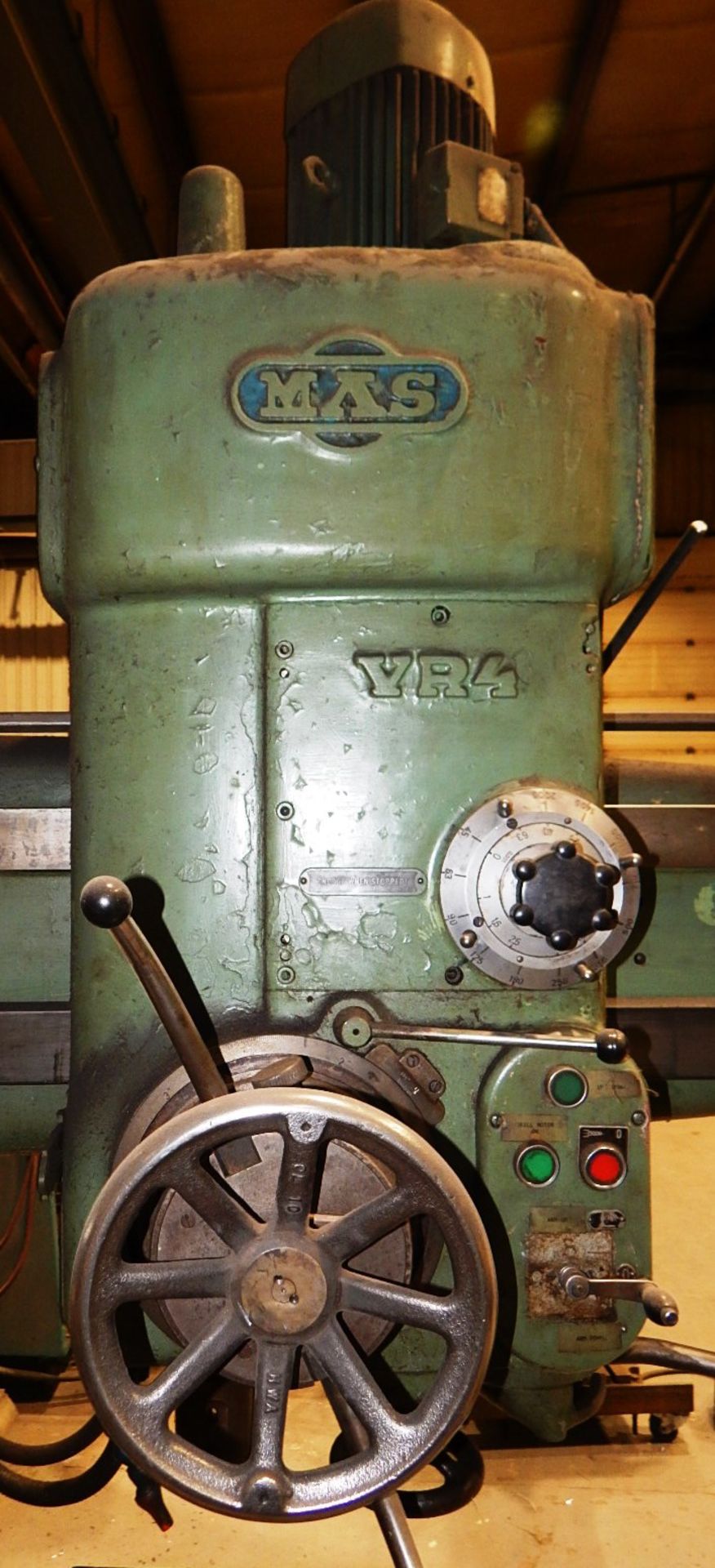 MAS VF4 5' RADIAL ARM DRILL WITH 12" COLUMN, SPEEDS TO 2000 RPM, COOLANT, S/N: 9795 (CI) [RIGGING - Image 3 of 6