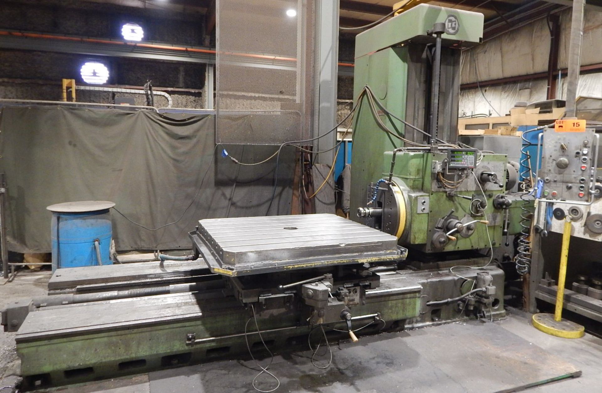 STANKO 2620B TABLE-TYPE BORING MILL WITH 3.5" SPINDLE, 44"X49" ROTARY T-SLOT TABLE, TRAVELS: