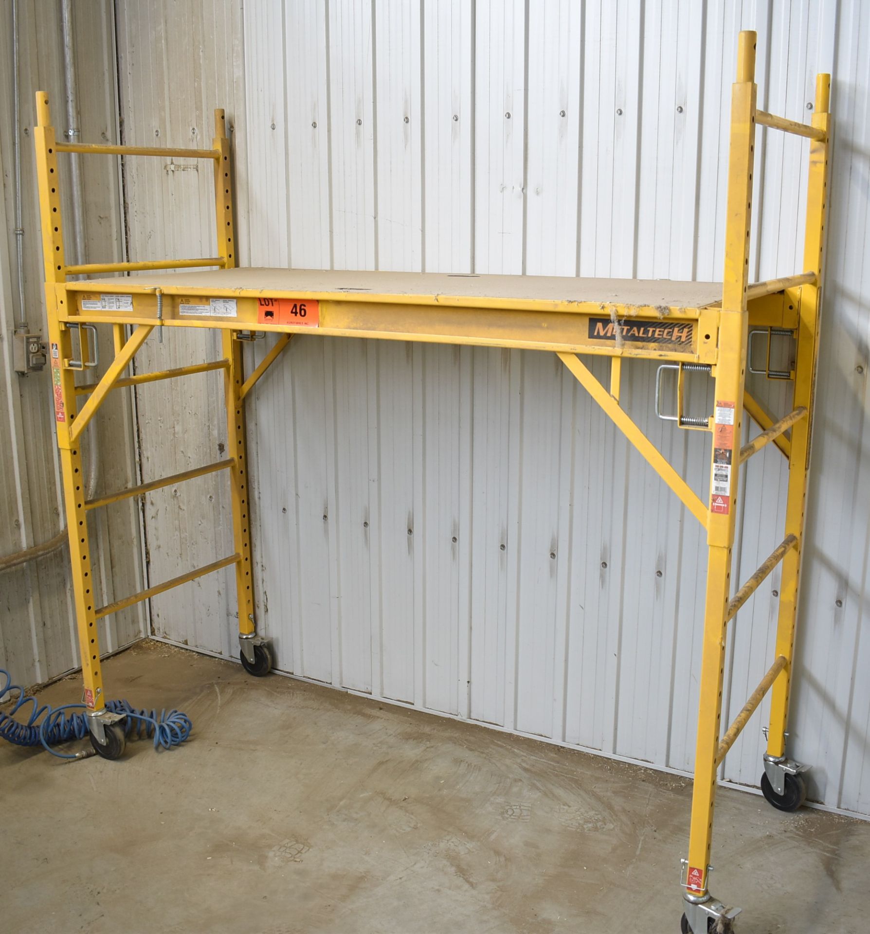 METALTECH ADJUSTABLE PORTABLE SCAFFOLDING UNIT WITH 1000 LB. MAX. CAPACITY [RIGGING FEE FOR LOT # - Image 2 of 3