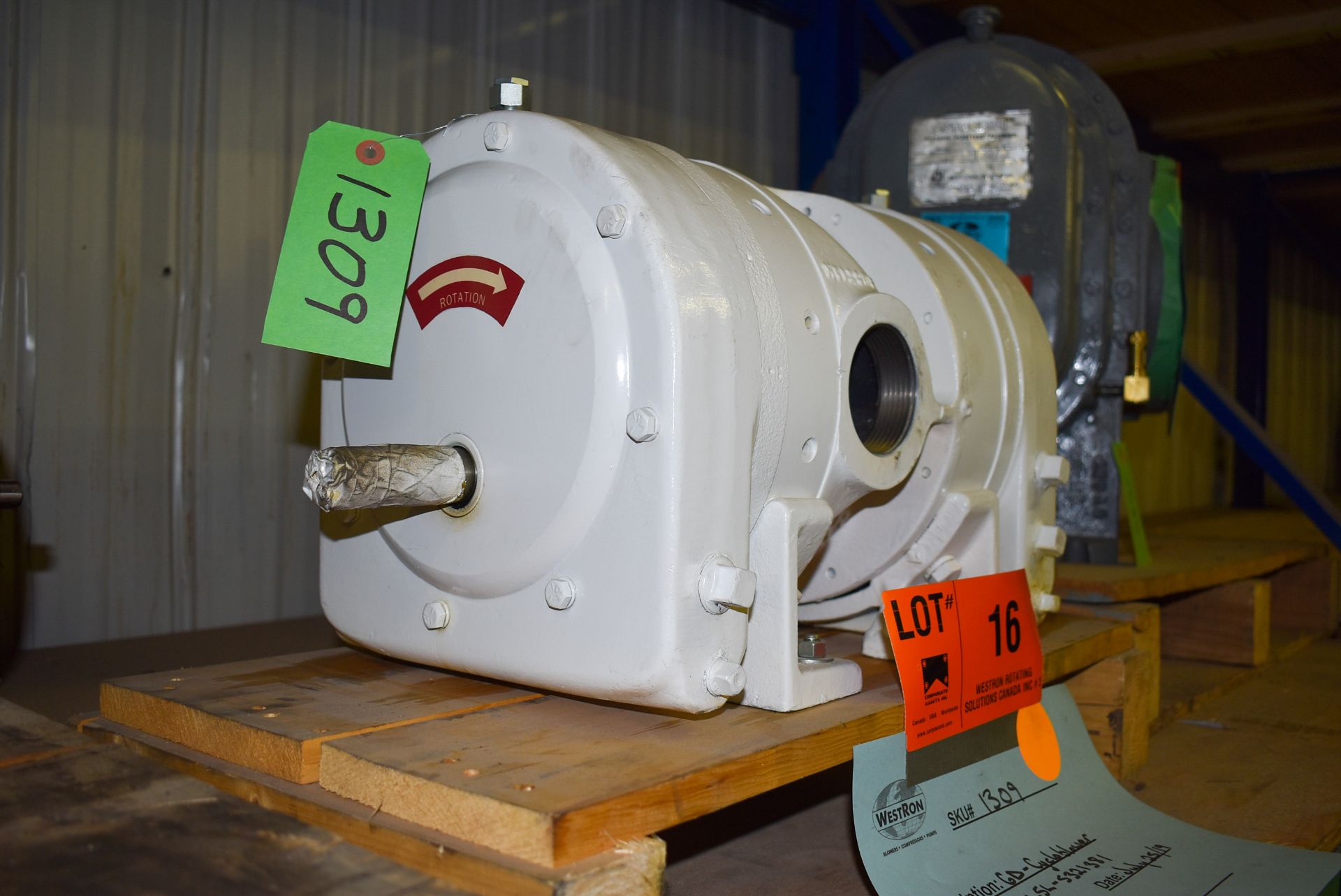 GARDNER DENVER 3CDL5L CYCLOBLOWER POSITIVE DISPLACEMENT BLOWER, S/N: S321381 (CI) [RIGGING FEE FOR - Image 3 of 3