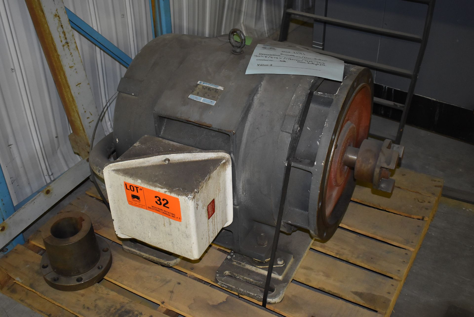 MARATHON ELECTRIC 150 HP ELECTRIC MOTOR WITH 1780 RPM, 575V, 3 PHASE (CI) [RIGGING FEE FOR LOT #32 -