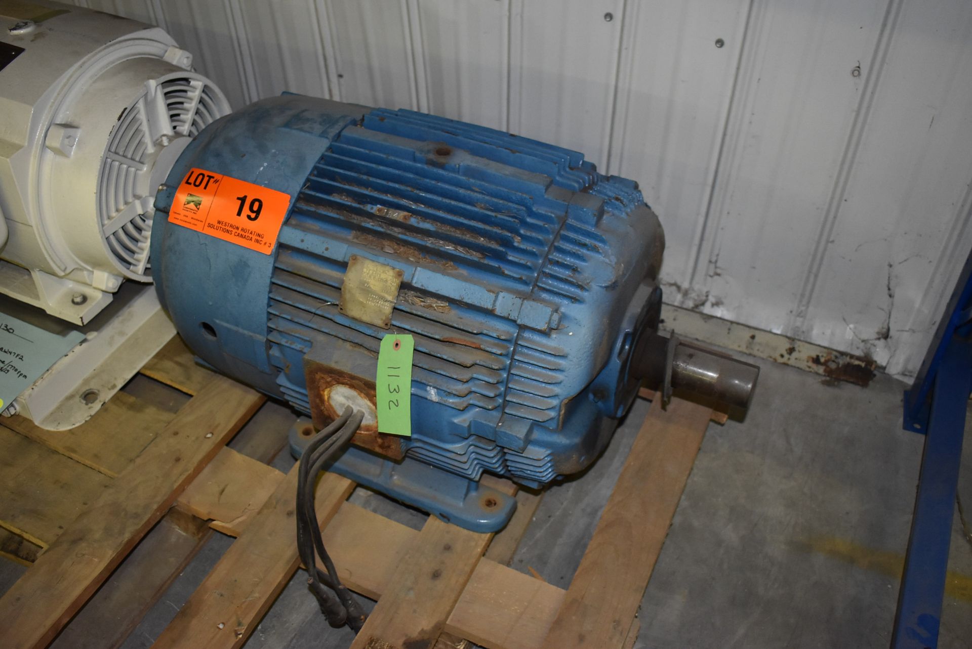 MAC 75 HP ELECTRIC MOTOR WITH 1775 RPM, 460V, 3 PHASE, 60 HZ (CI) [RIGGING FEE FOR LOT #19 - $25 CAD - Image 2 of 3