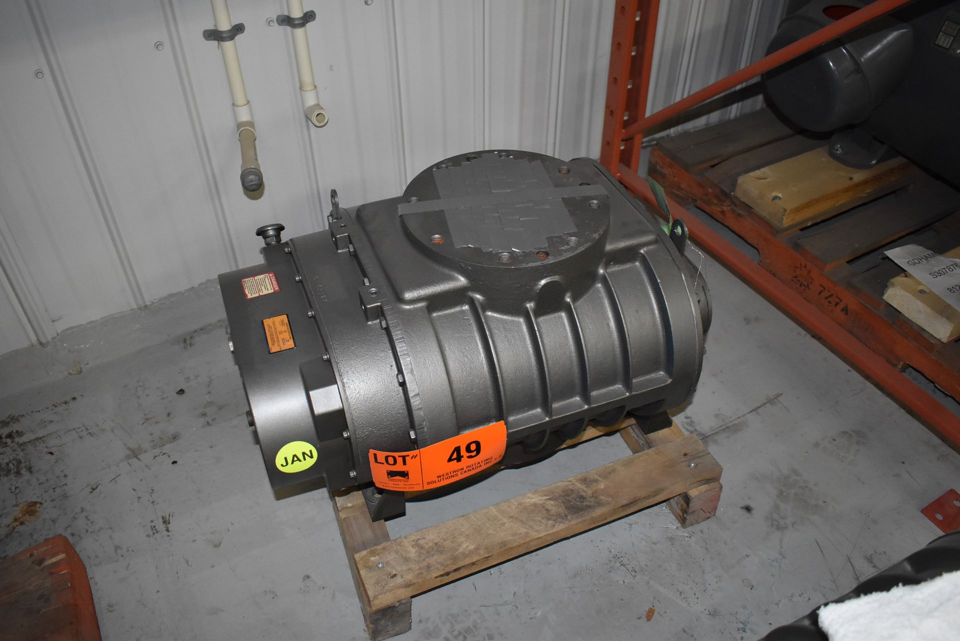 SUTORBILT GARDNER DENVER GAFLDPA BLOWER WITH 2350 RPM, S/N: N/A (CI) [RIGGING FEE FOR LOT #49 - $ - Image 2 of 4