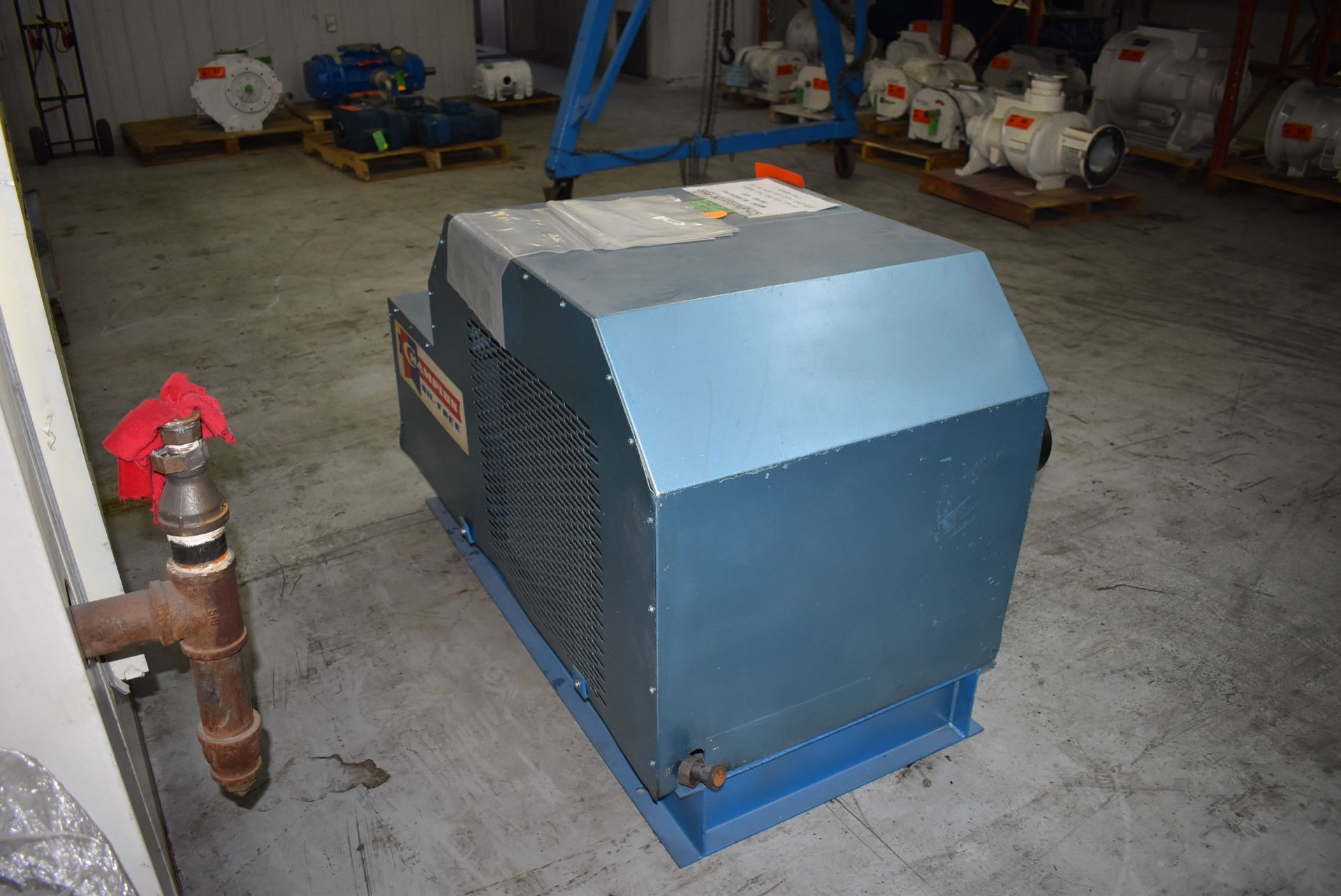 CHAMPION WTR45A HU 2-STAGE OIL FREE AIR COMPRESSOR WITH 15 HP, 175 PSI, 1750 RPM, S/N: 433 (CI) [ - Image 6 of 6