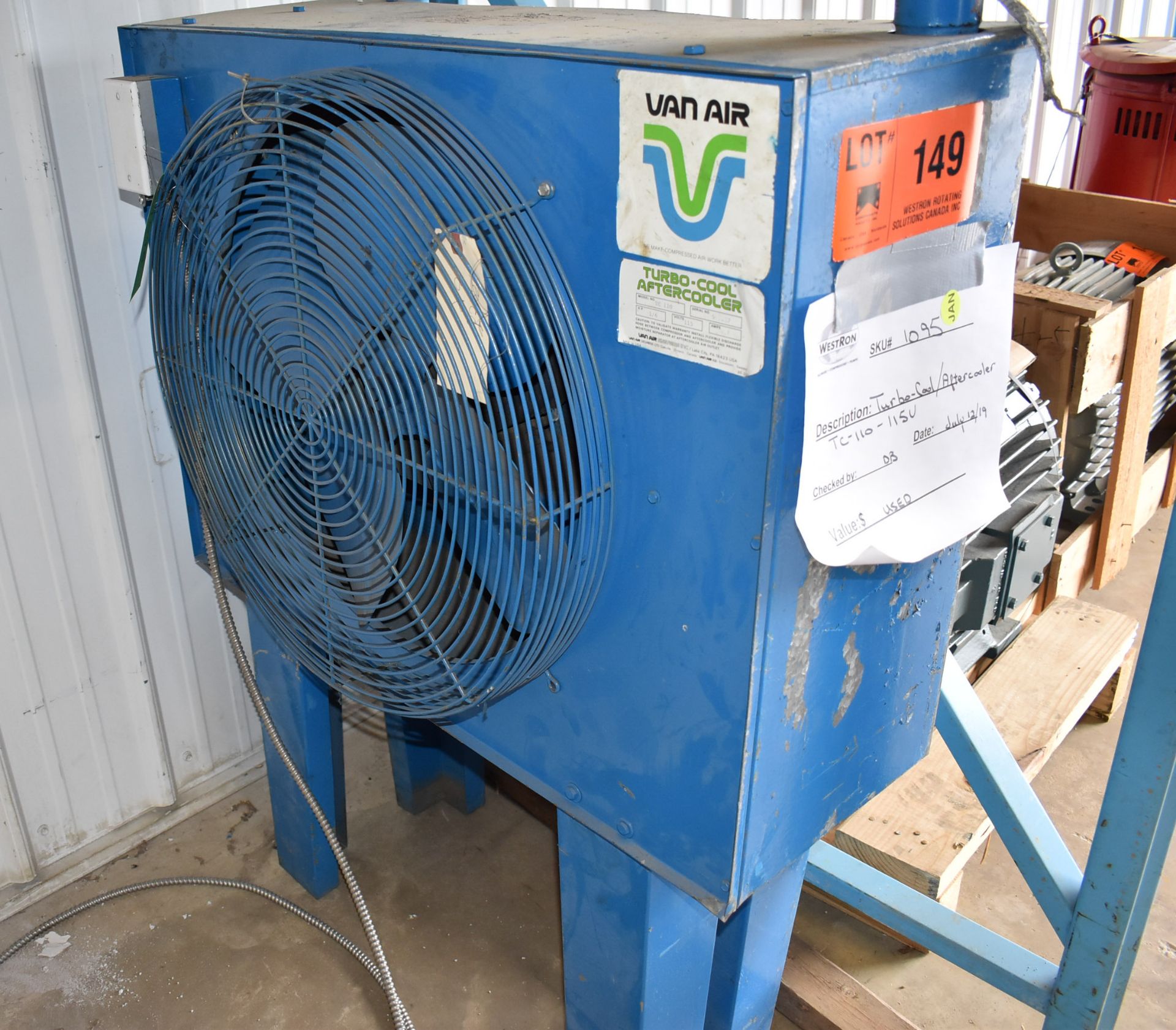 VAN-AIR TURBO-COOL AFTERCOOLER/HEAT EXCHANGER (CI) [SKU 1095] [RIGGING FEE FOR LOT #149 - $25 CAD - Image 3 of 4