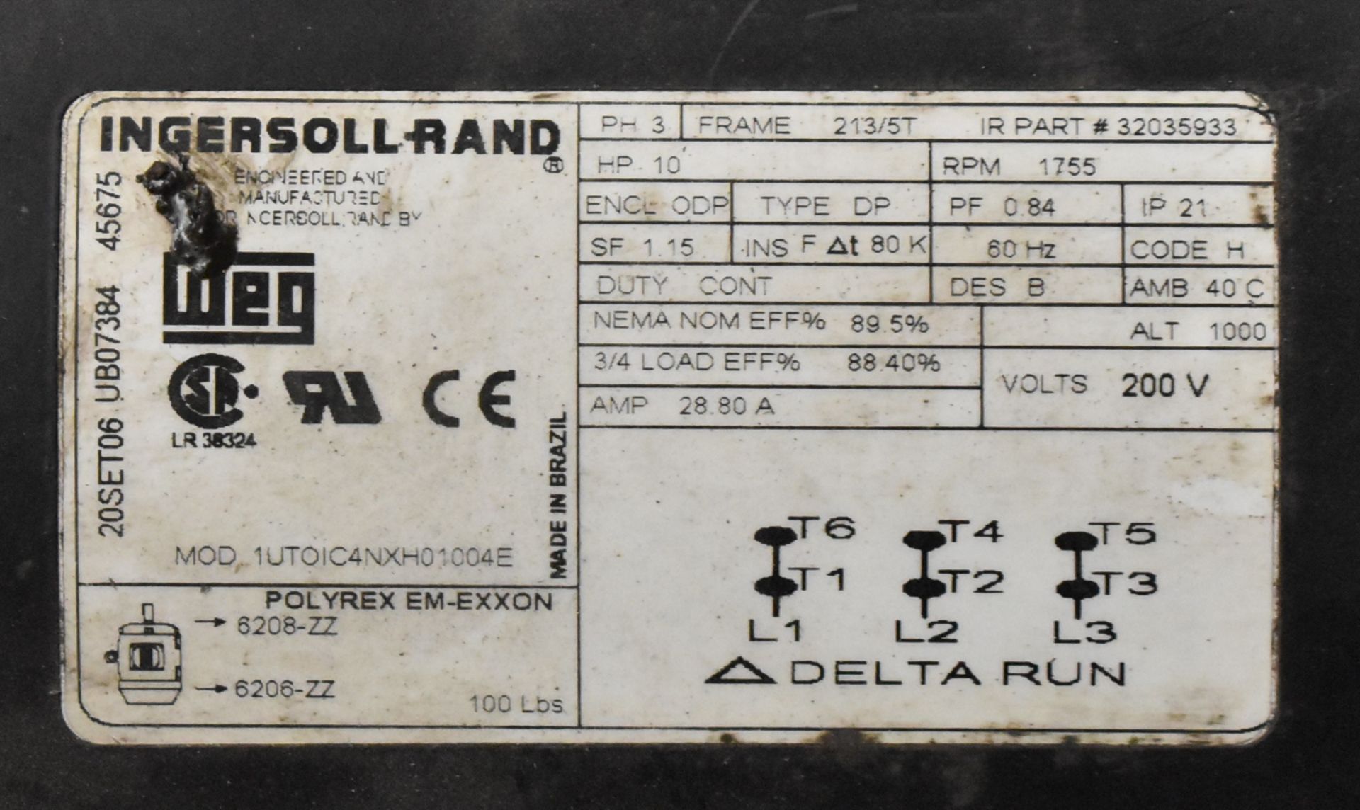 LOT/ SKID OF ELECTRIC MOTORS, BREAKERS WITH ELECTRICAL BOX & LIFTING ACCESSORIES - Image 2 of 7