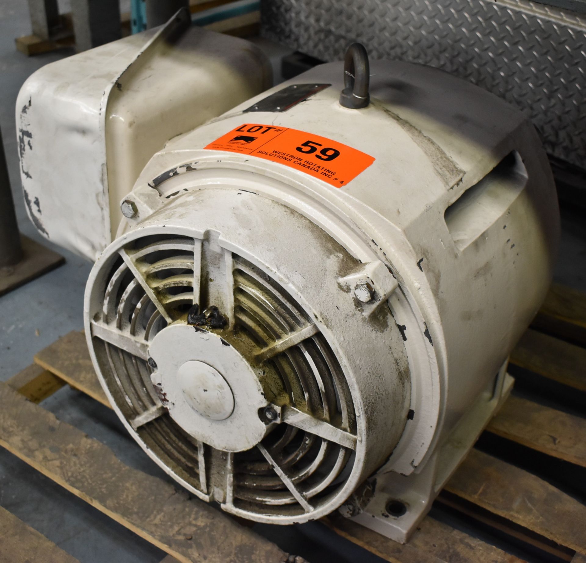 TOSHIBA 100 HP ELECTRIC MOTOR WITH 1770 RPM, 575V, 3 PHASE, 60 HZ (CI) [RIGGING FEES FOR LOT # - Image 2 of 4