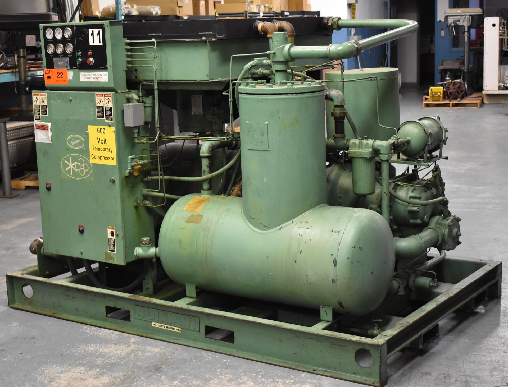 SULLAIR 20-150H-ACAC ROTARY SCREW AIR COMPRESSOR WITH 150 HP, S/N: 003-78677 (NOT IN SERVICE) ( - Image 2 of 7