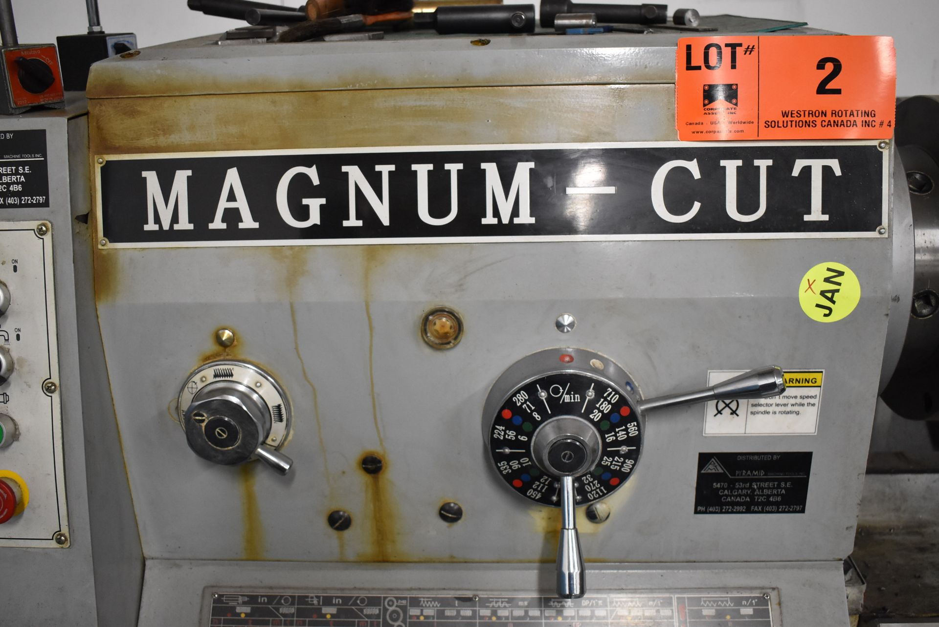 CY MAGNUM-CUT FEL-26120GCY GAP BED ENGINE LATHE WITH 26" SWING OVER BED, 120" BETWEEN CENTERS, 4.25" - Image 4 of 10