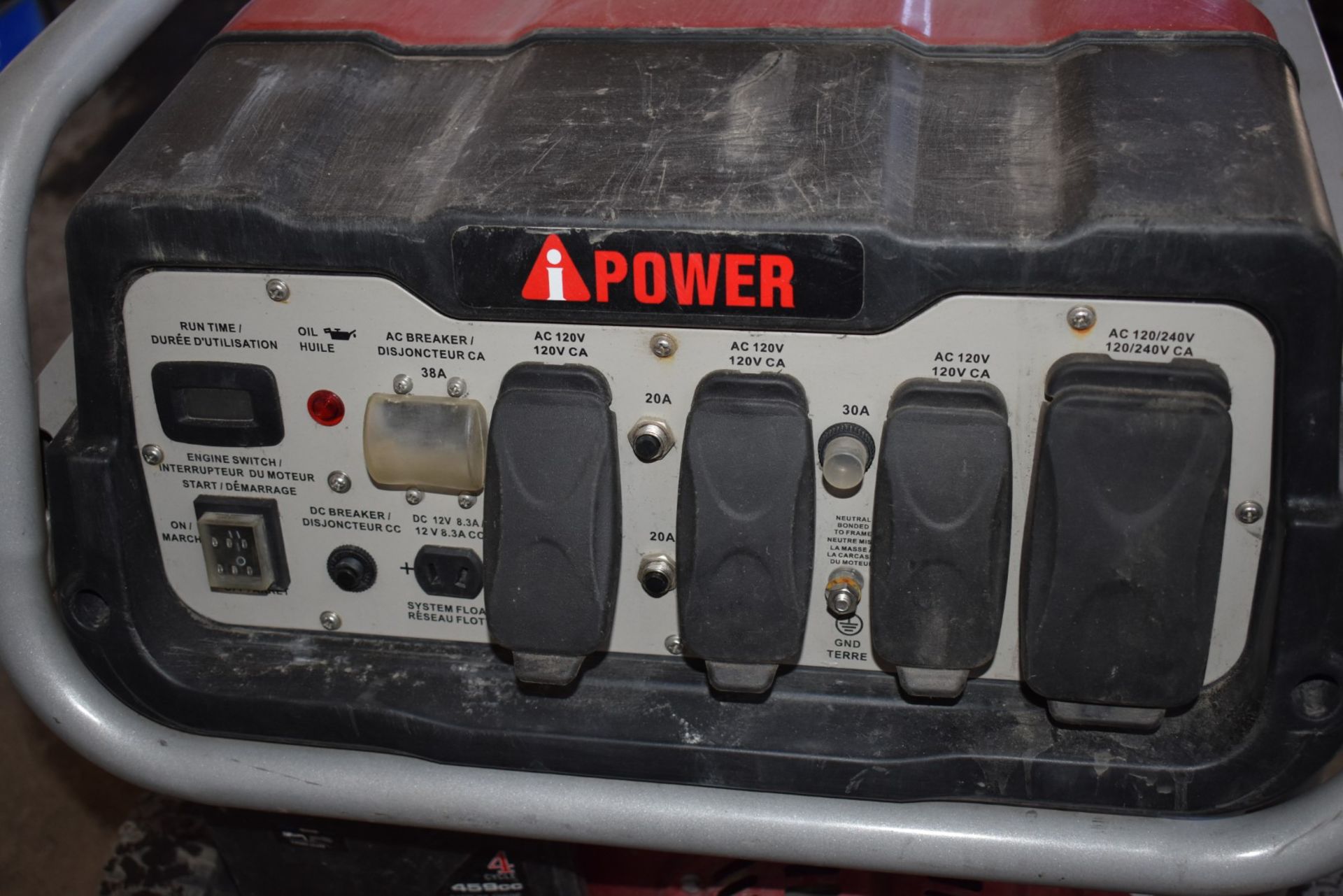 IPOWER SUA12000E 12,000W GAS POWERED GENERATOR WITH 120-240V/1PH/60HZ, S/N: N/A - Image 4 of 4