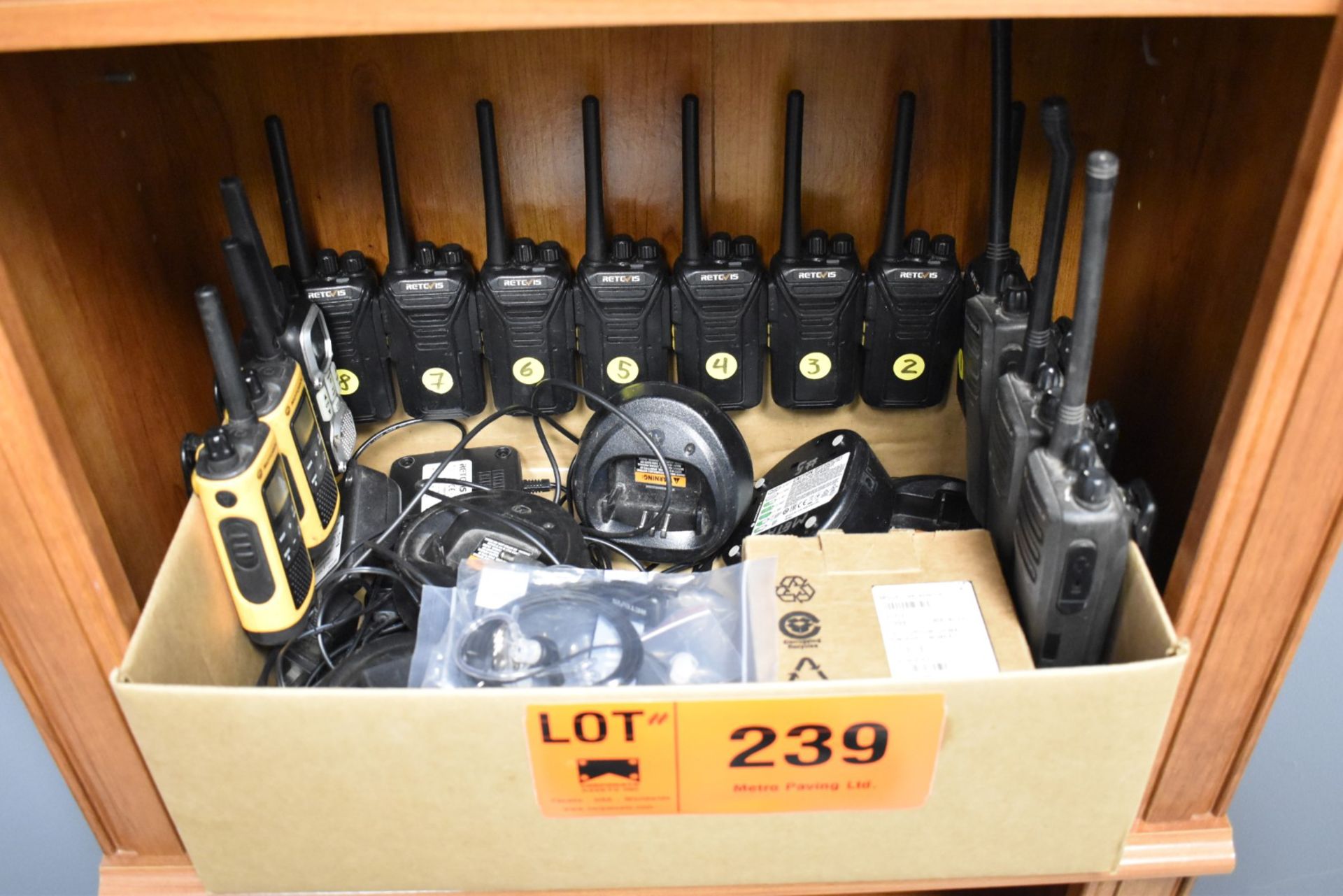 LOT/ WALKIE TALKIES AND CHARGERS