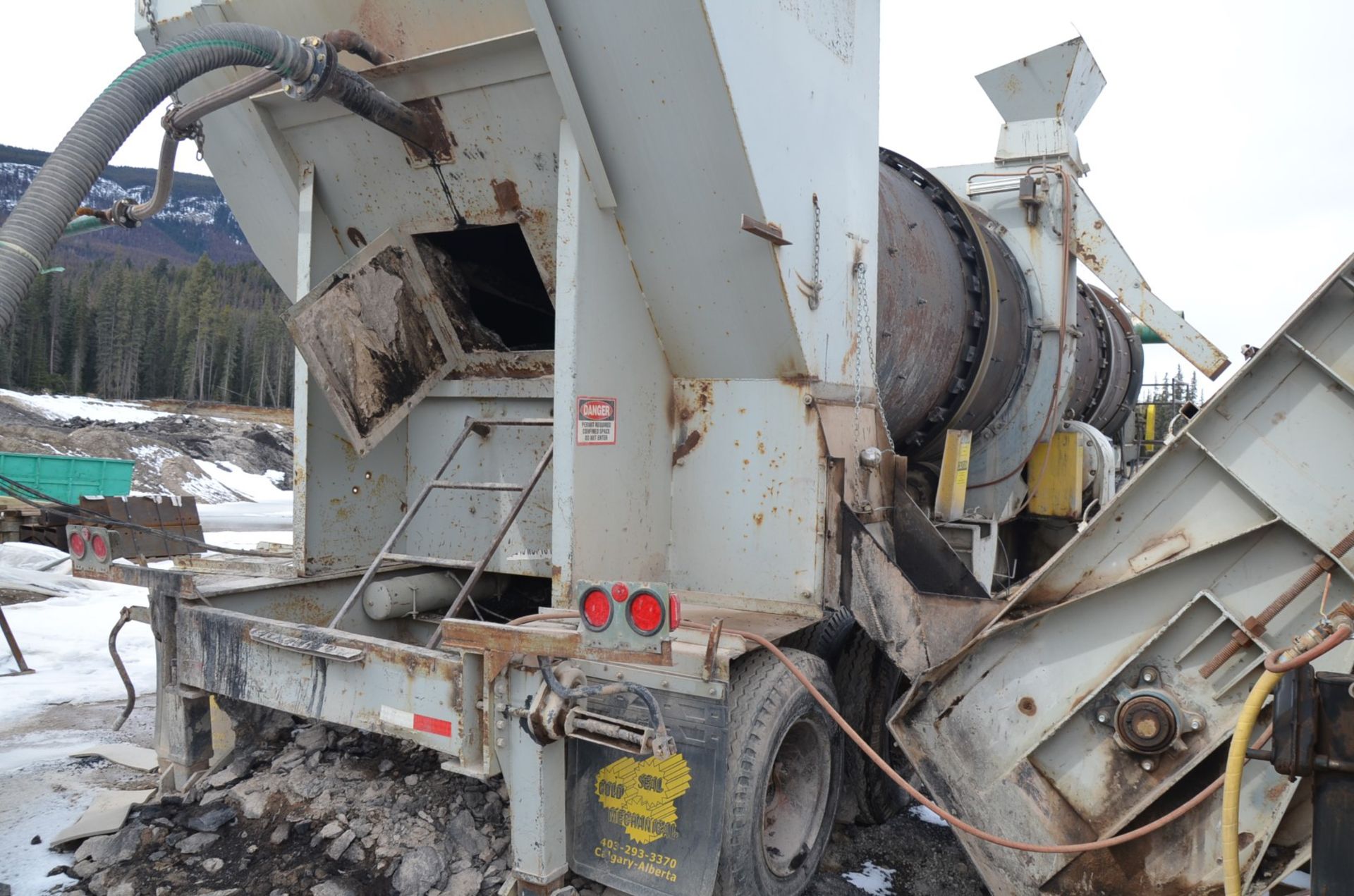 CEDARAPIDS MODEL 8828 DRUM-TYPE ASPHALT MIXER/DRIER WITH 88" DIA. X 28' DRUM, ELECTRIC CHAIN - Image 11 of 17