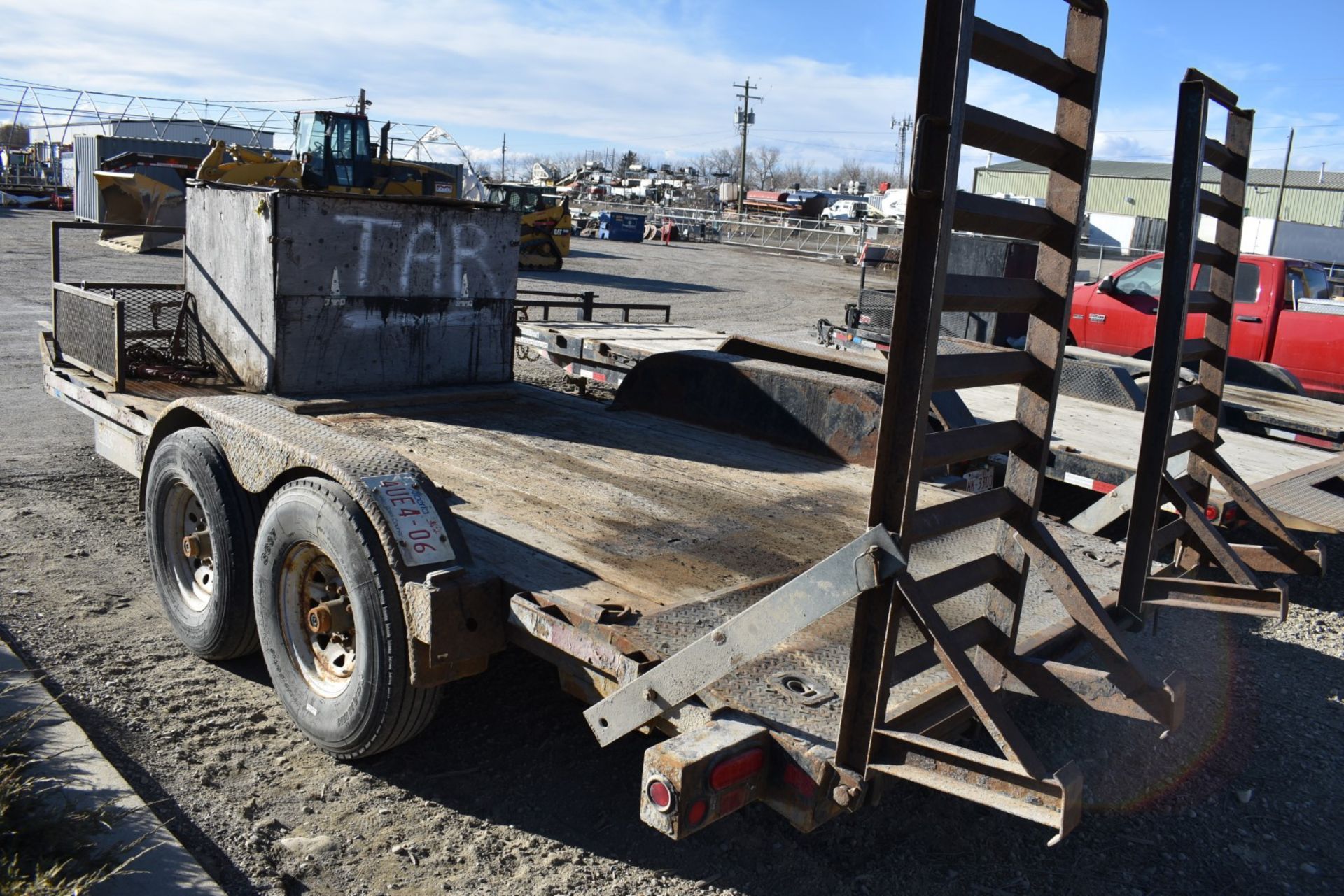 CANADA TRAILERS MFG (2011) TRA/REM CE716-14K 14,000LB CAPACITY TANDEM AXLE FLAT DECK TRAILER WITH - Image 6 of 9