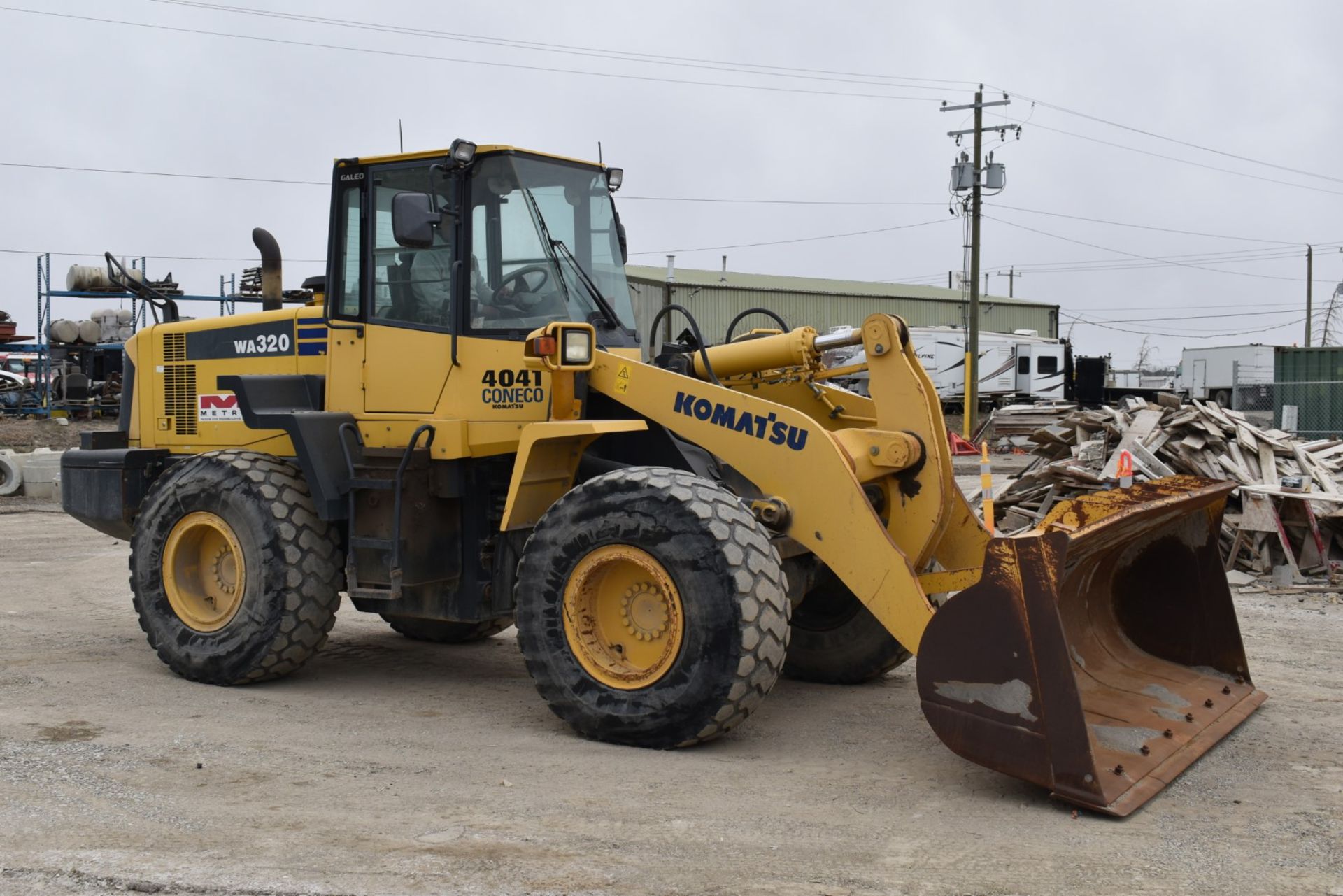 KOMATSU (2008) WA320-6 ARTICULATING FRONT-END WHEEL LOADER WITH BUCKET, APPROX. 7,885 HOURS ( - Image 8 of 20