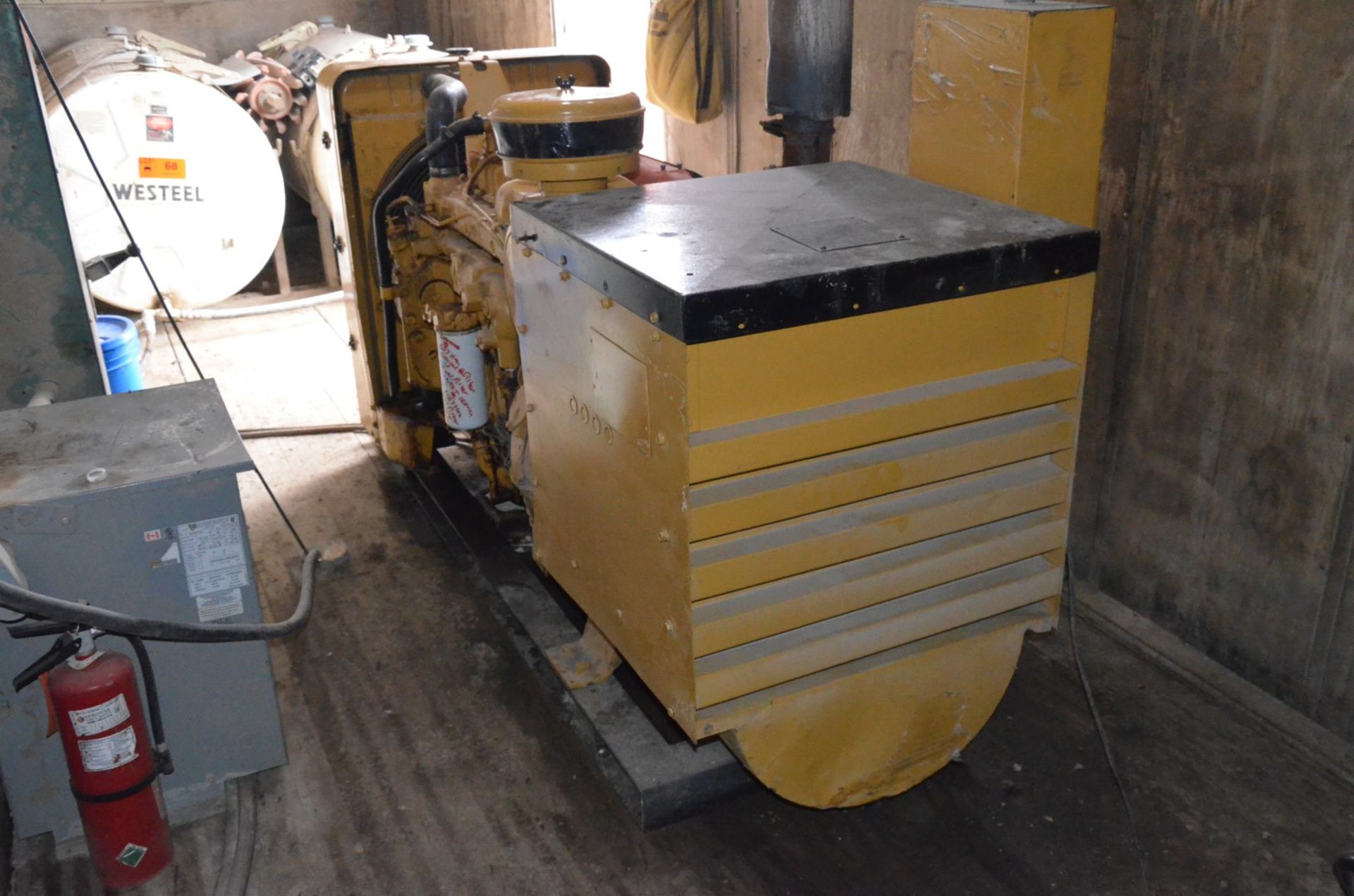 CATERPILLAR 4-CYLINDER TURBO DIESEL GENERATOR, S/N: N/A (LOCATED IN JASPER AB) - Image 5 of 8