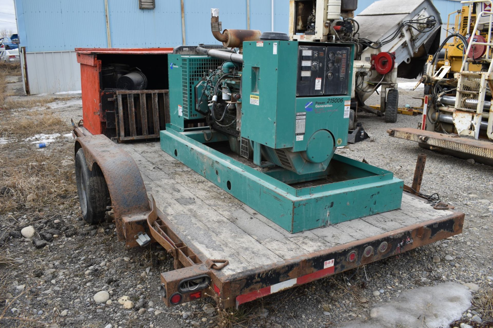 CANADA TRAILER MFG (2010) CE716-14K 14,000LB CAPACITY TANDEM AXLE FLAT DECK TRAILER WITH 7'X16' WOOD - Image 11 of 12