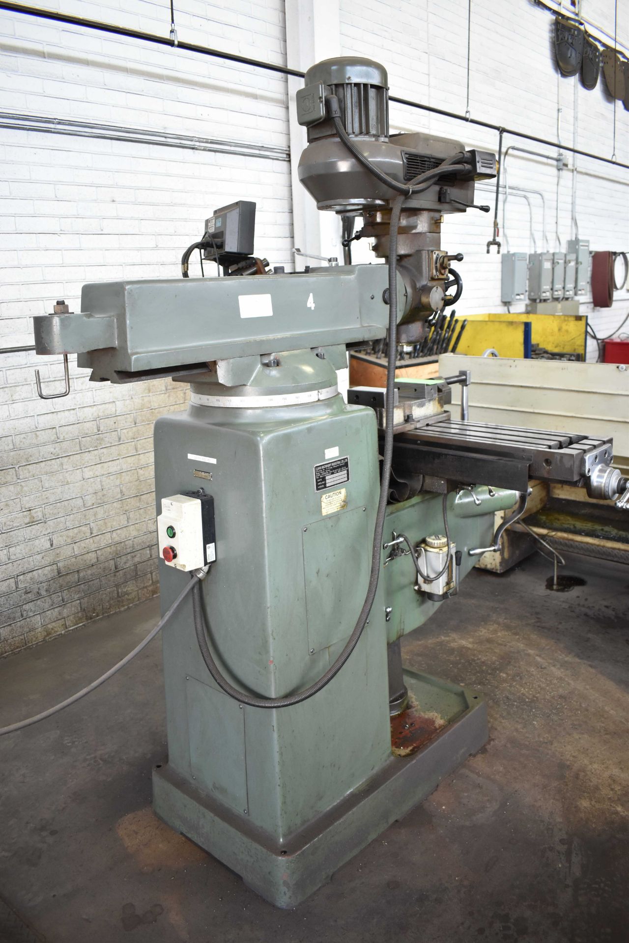 LILIAN VERTICAL TURRET MILLING MACHINE WITH 50"X10" TABLE, SPEEDS TO 4200 RPM, HEIDENHAIN 2 AXIS - Image 5 of 6