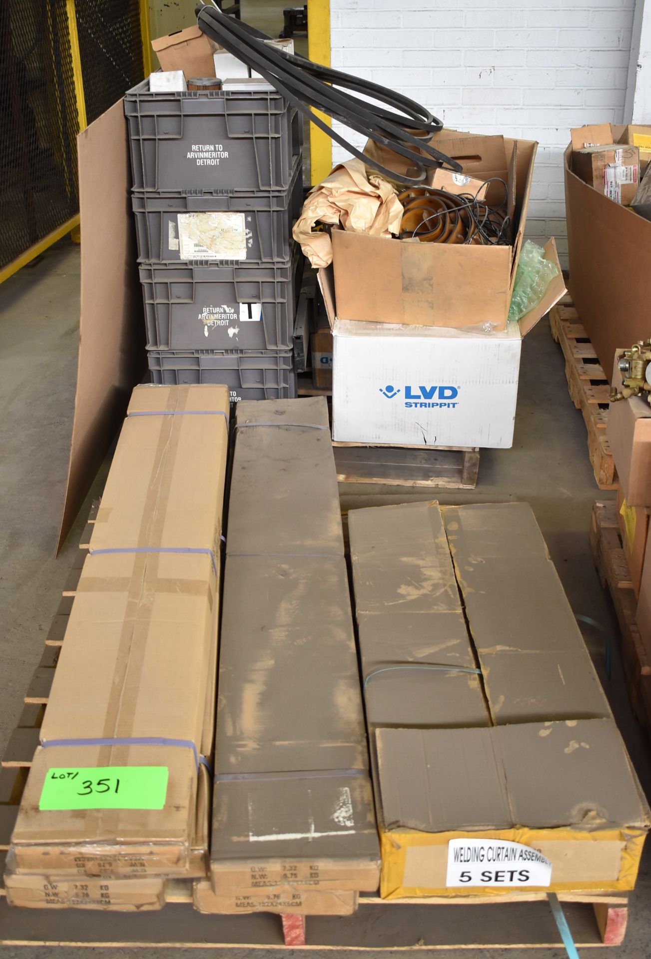 LOT/ SKIDS WITH CONTENTS - SHOP SUPPLIES, SPARE PARTS