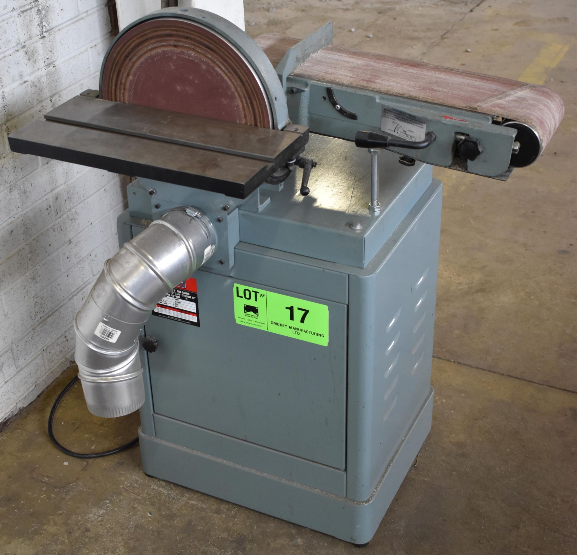 KING INDUSTRIAL (2017) KC-788FX COMBINATION SANDER WITH 6"X48" BELT, 12" DIA. DISC, 3450 RPM, 1.5