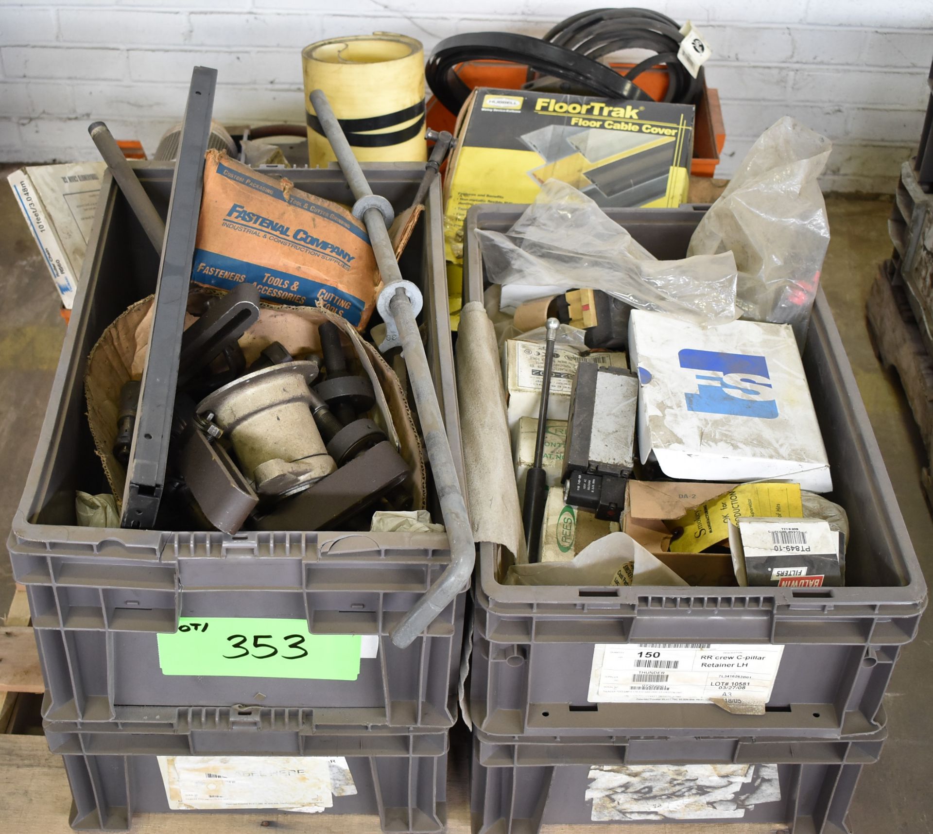 LOT/ SKIDS WITH CONTENTS - SHOP SUPPLIES, SPARE PARTS - Image 2 of 8
