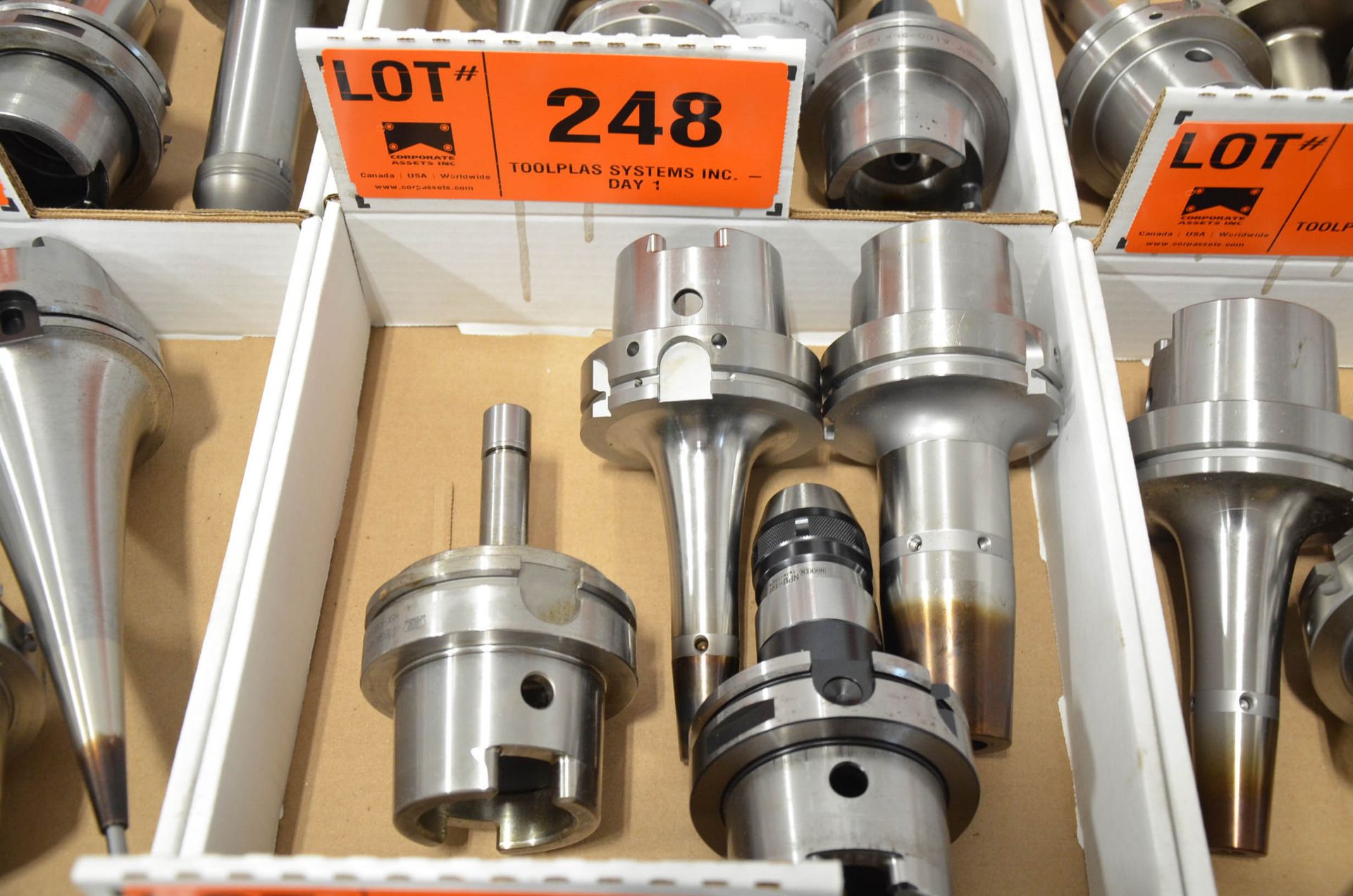 LOT/ (4) HSK-100A TOOL HOLDERS