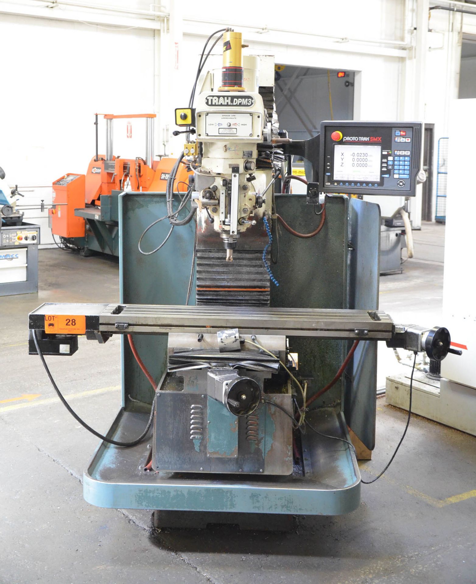 TRAK DPM3 CNC VERTICAL TURRET MILLING MACHINE WITH PROTO TRAK (2007) SMX CNC CONTROL, 10" X 50" - Image 2 of 7