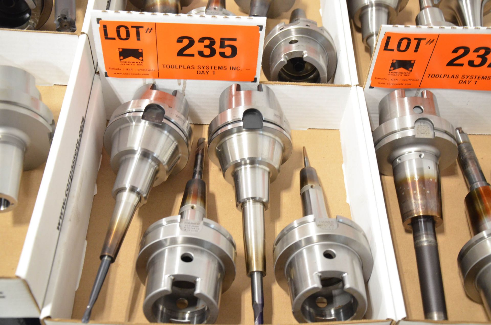 LOT/ (4) HSK-100A TOOL HOLDERS